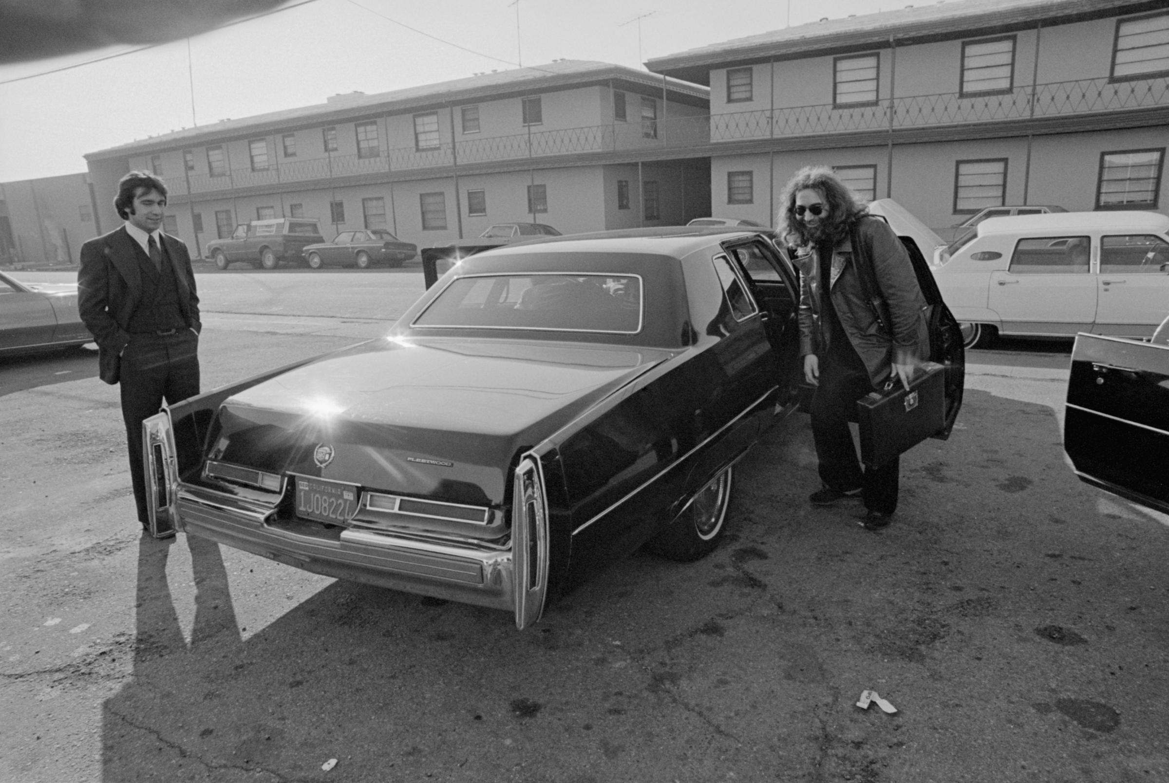 Jerry Garcia Getting into Car with Suitcase