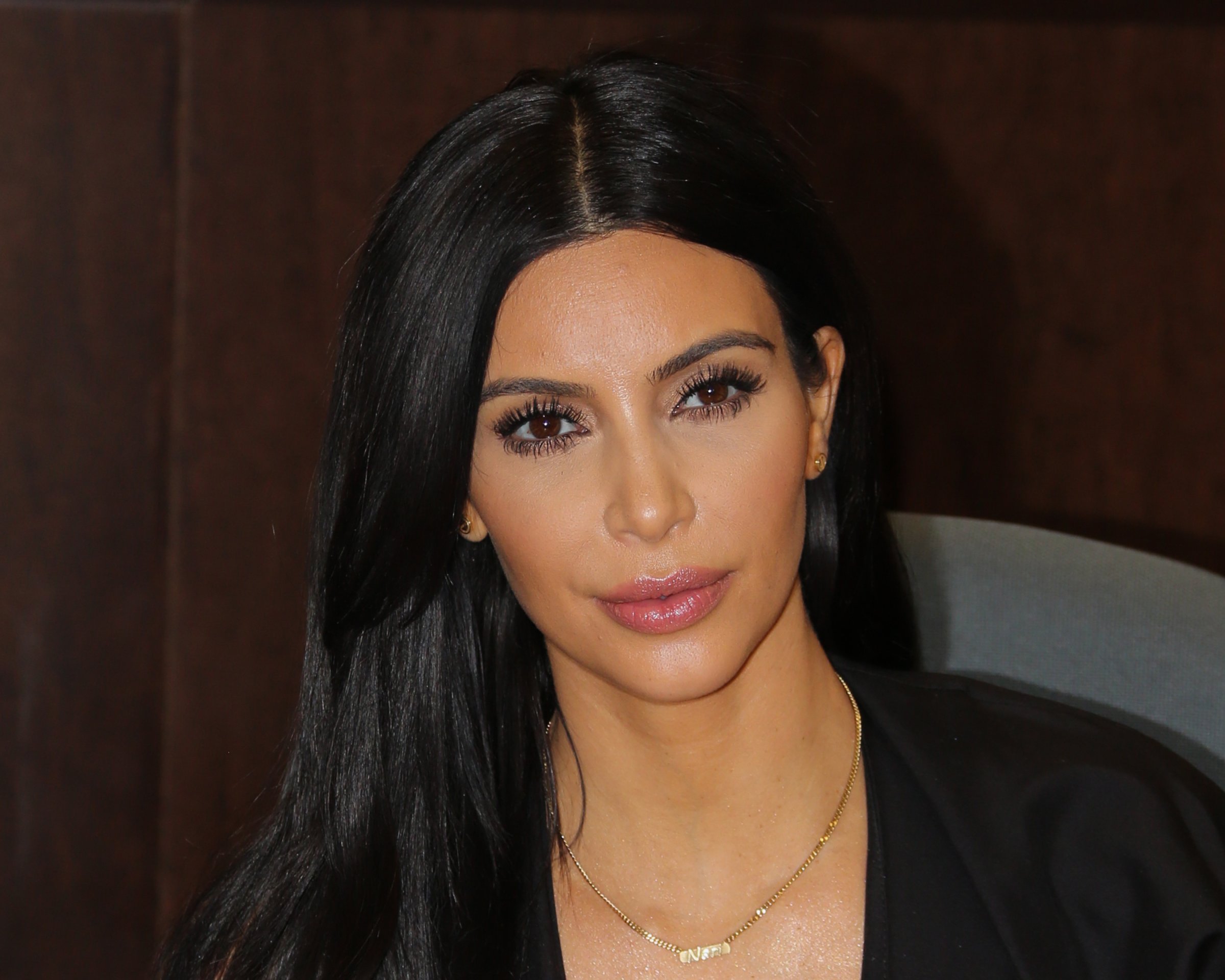 Reality TV Personality Kim Kardashian signs copies of her new book "Selfish" at Barnes & Noble bookstore at The Grove on May 7, 2015 in Los Angeles.