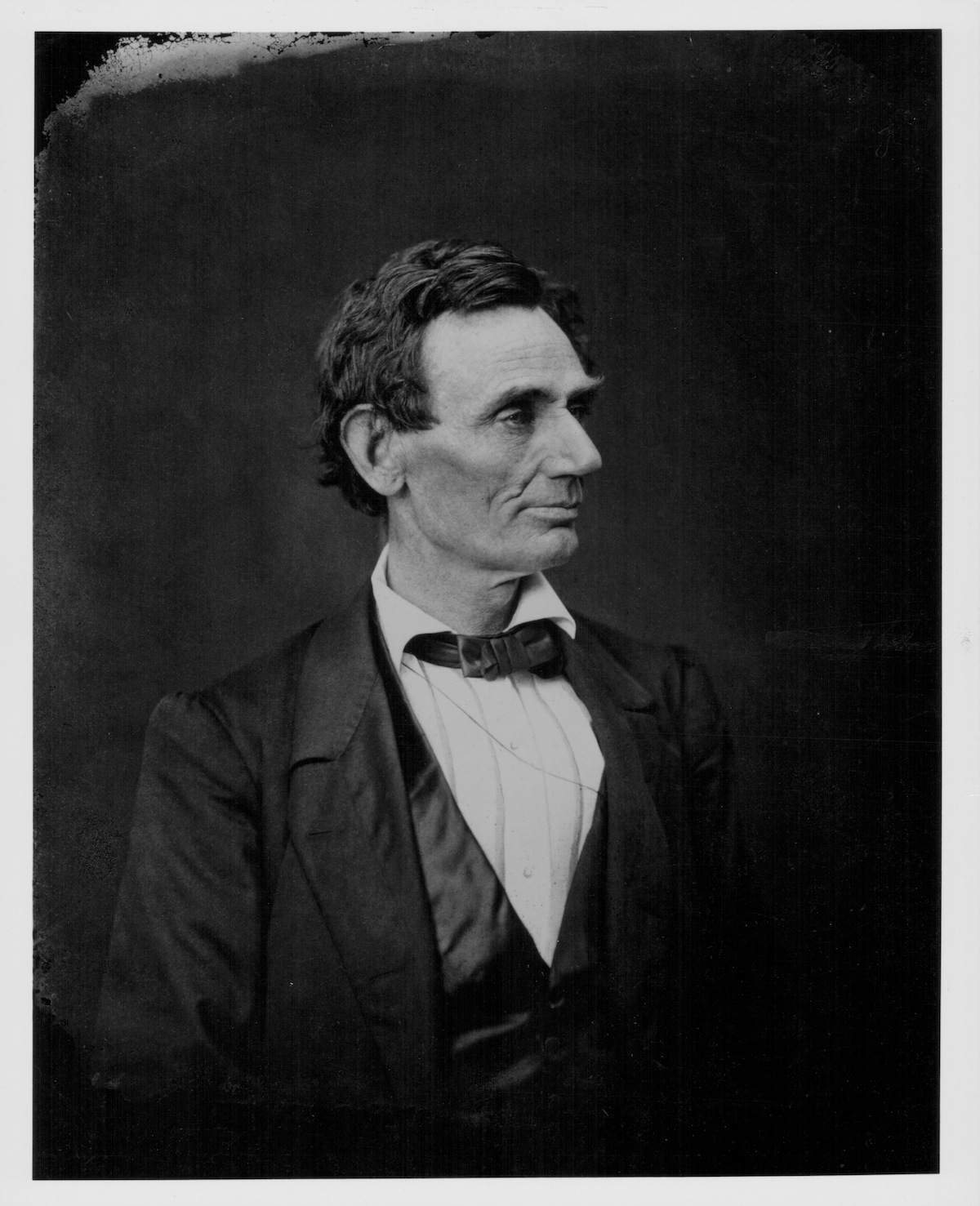 President Abraham Lincoln, circa 1855.