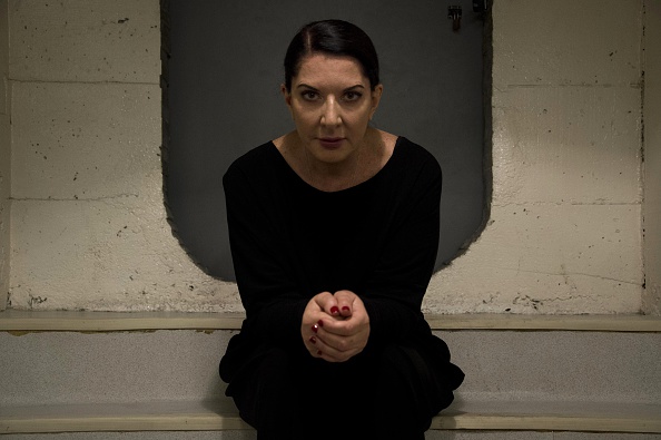 Serbian-born performance artist Marina Abramovic poses during an interview with AFP in Sao Paulo, Brazil on April 8, 2015.