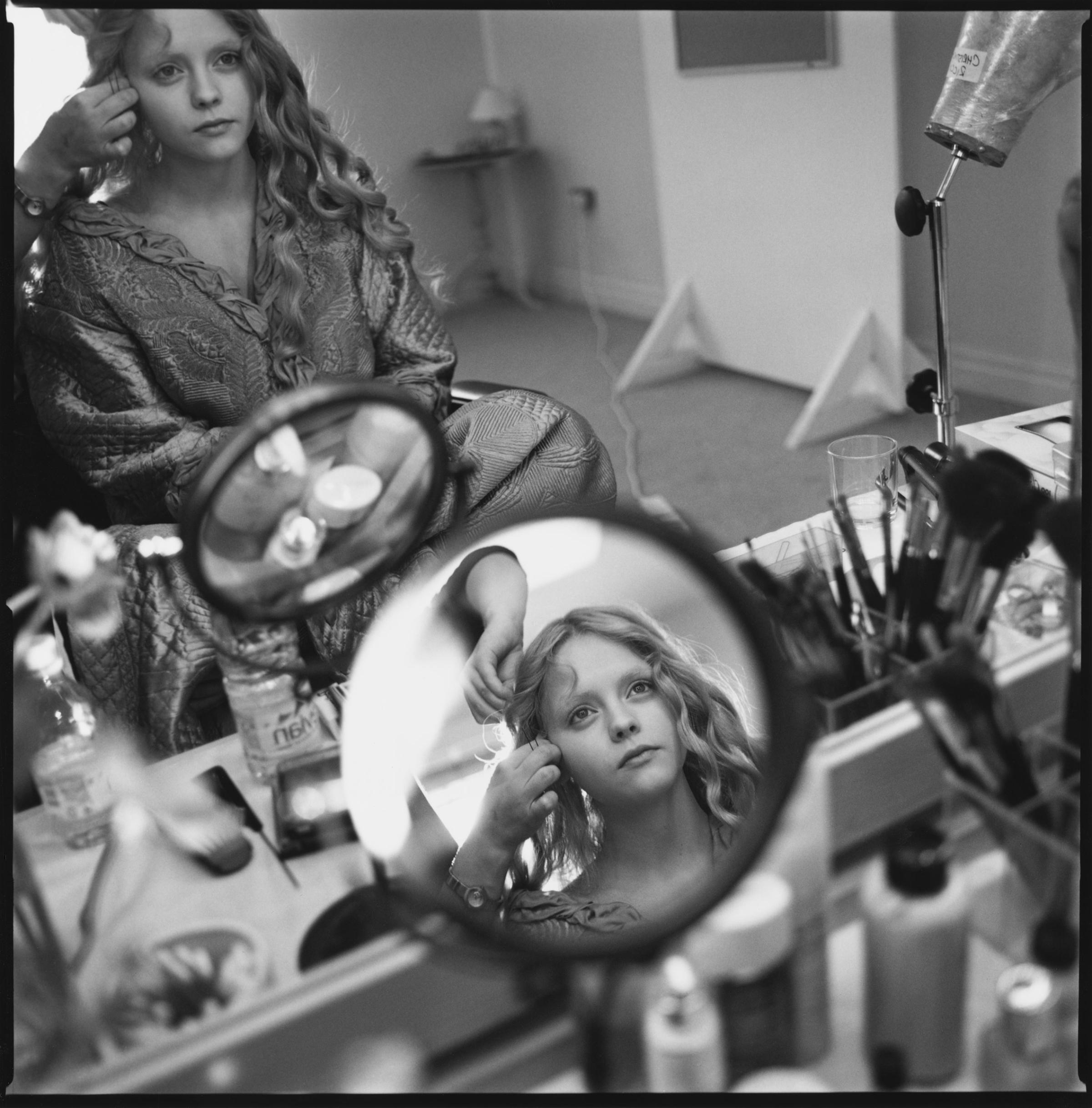 Christina Ricci in her dressing room, Sleepy Hollow, Shepperton Studios, England, 1999