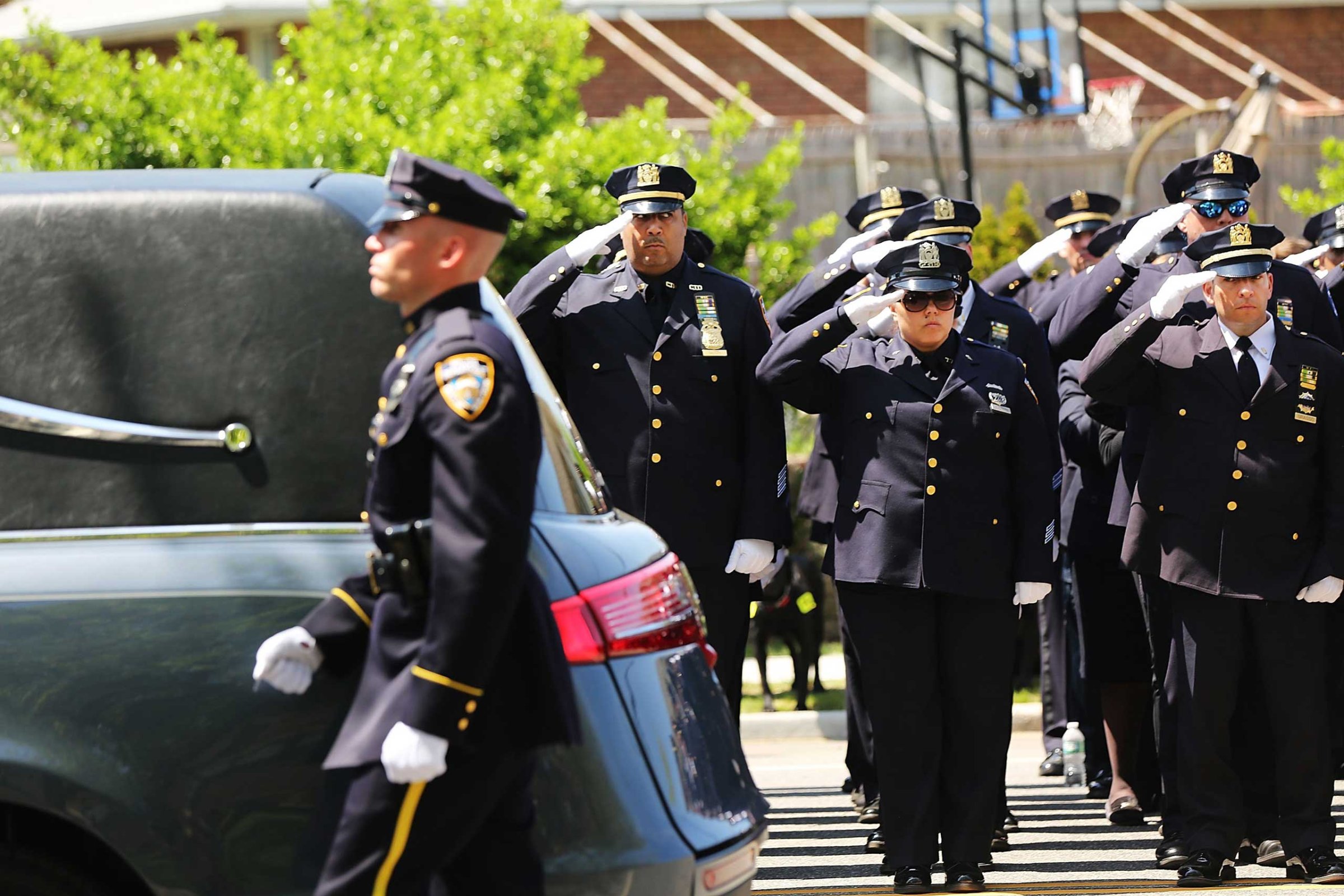 Funeral Held For NYPD Officer Brian Moore Fatally Shot On Duty