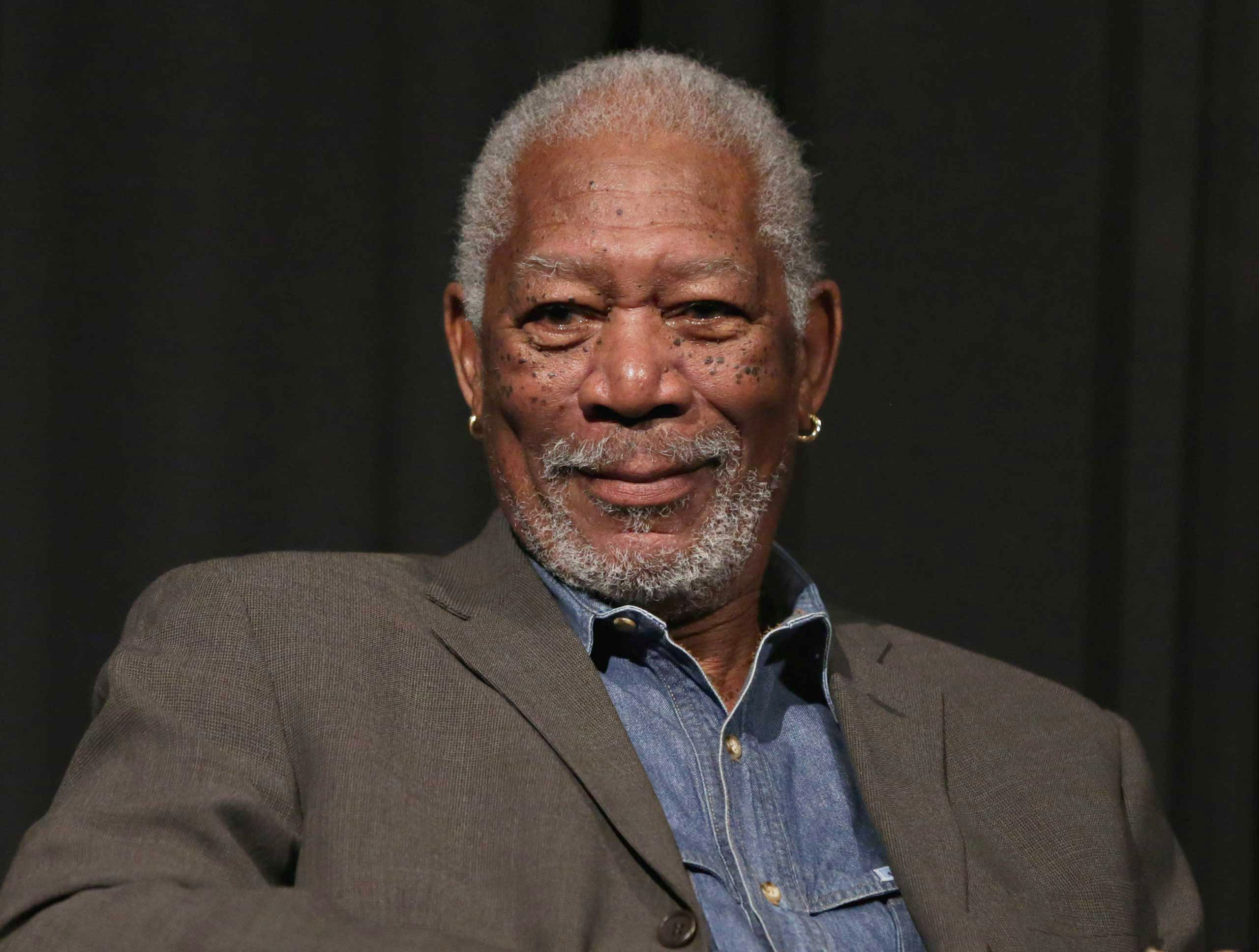 Morgan Freeman takes part in a SiriusXM Town Hall with Morgan Freeman hosted by Entertainment Weekly Radio channel in New York City, on April 30, 2015. (Cindy Ord— Getty Images)