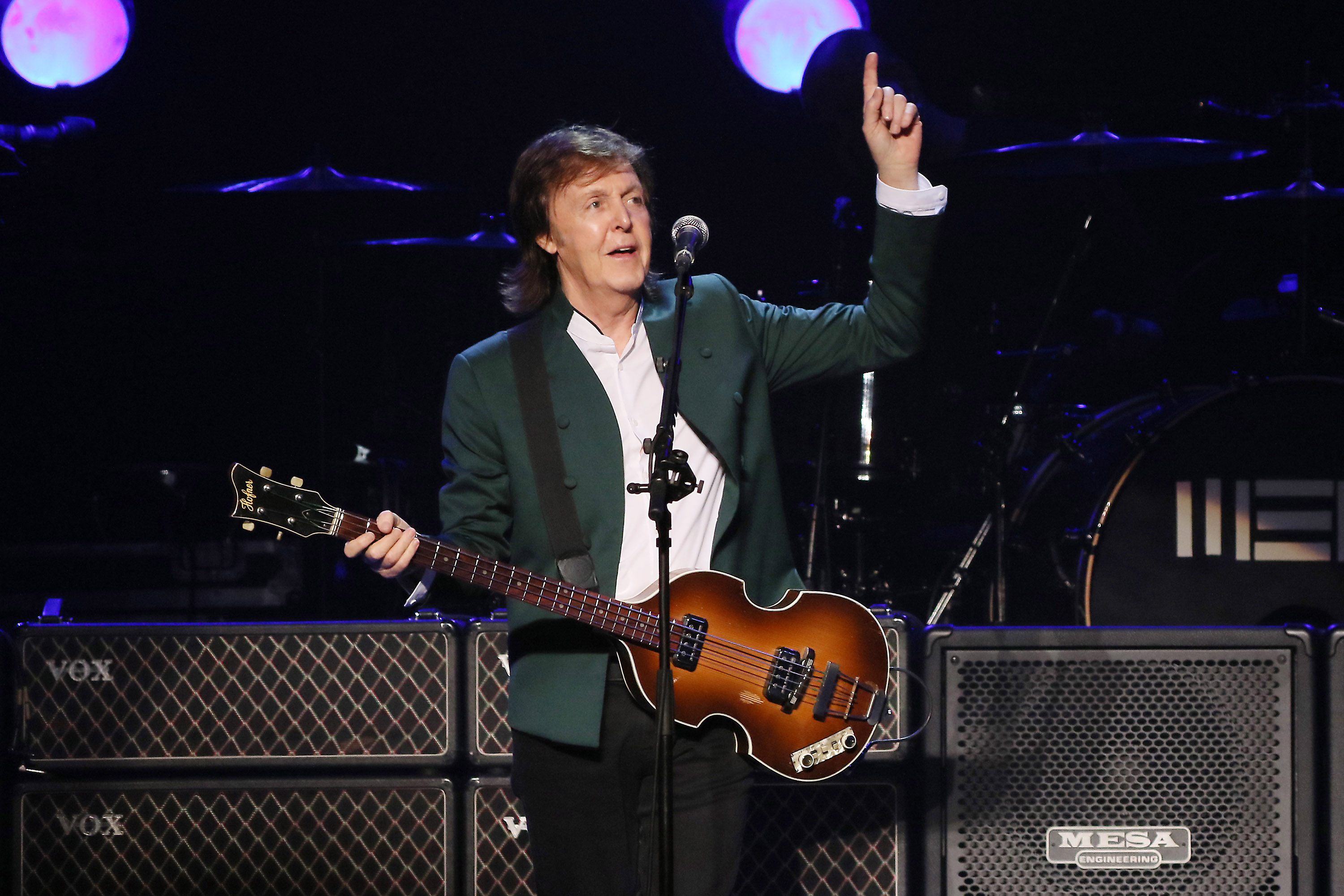 Paul McCartney performs live at the Budokan on April 28, 2015 in Tokyo.