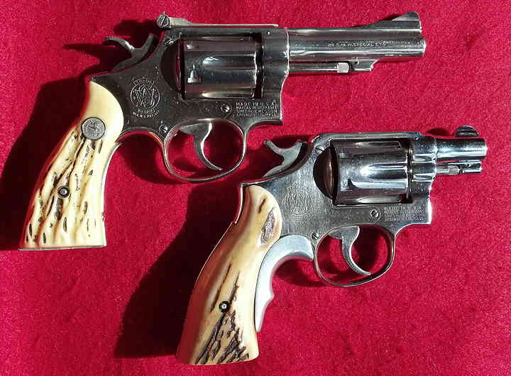 Two Smith & Wesson police service revolvers Detective Bentley was carrying the day he helped arrest Lee Harvey Oswald