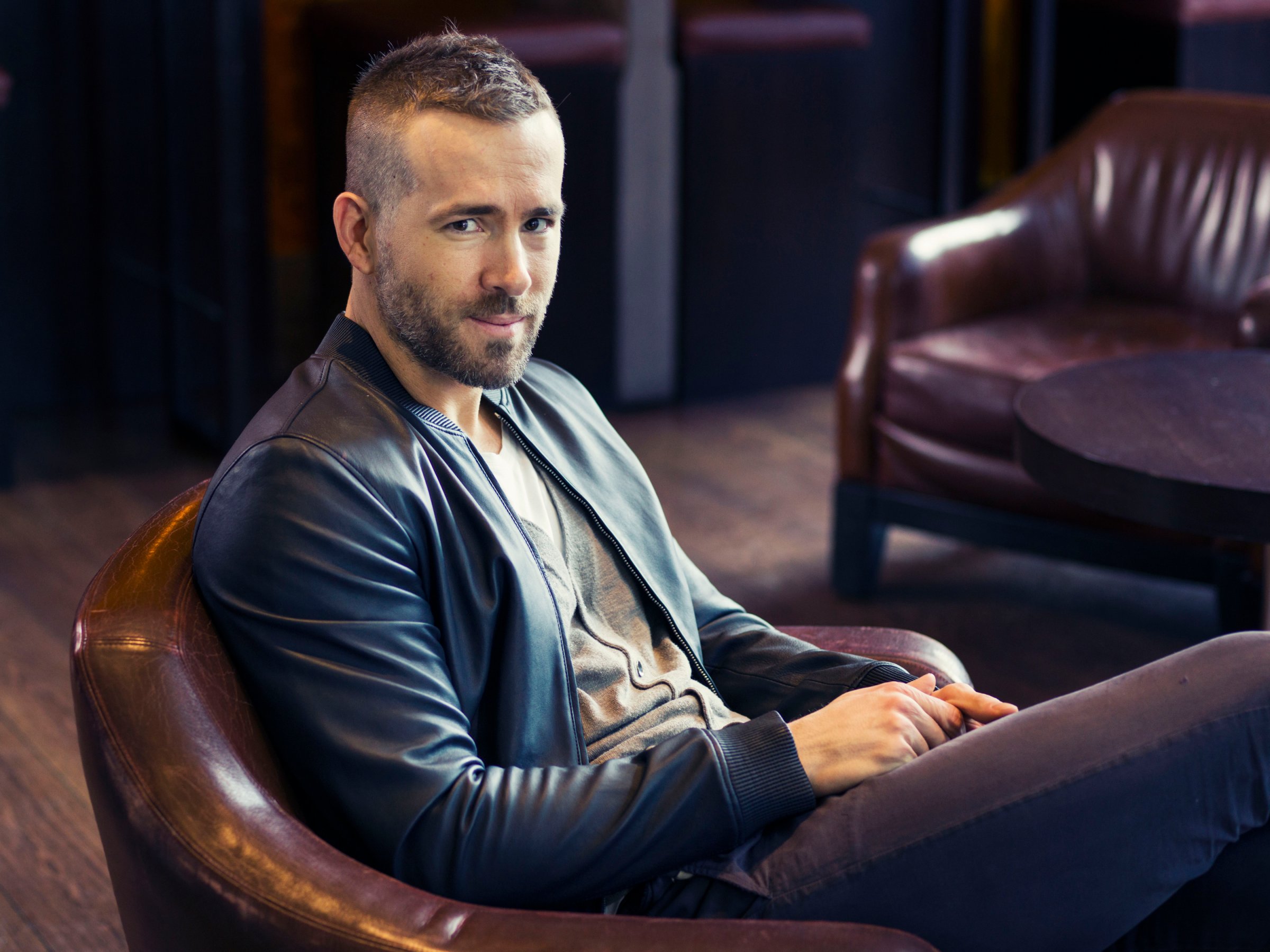 Canadian actor Ryan Reynolds poses for a portrait in promotion of his upcoming role in the film "Woman in Gold" on Feb. 26, 2015 in New York.