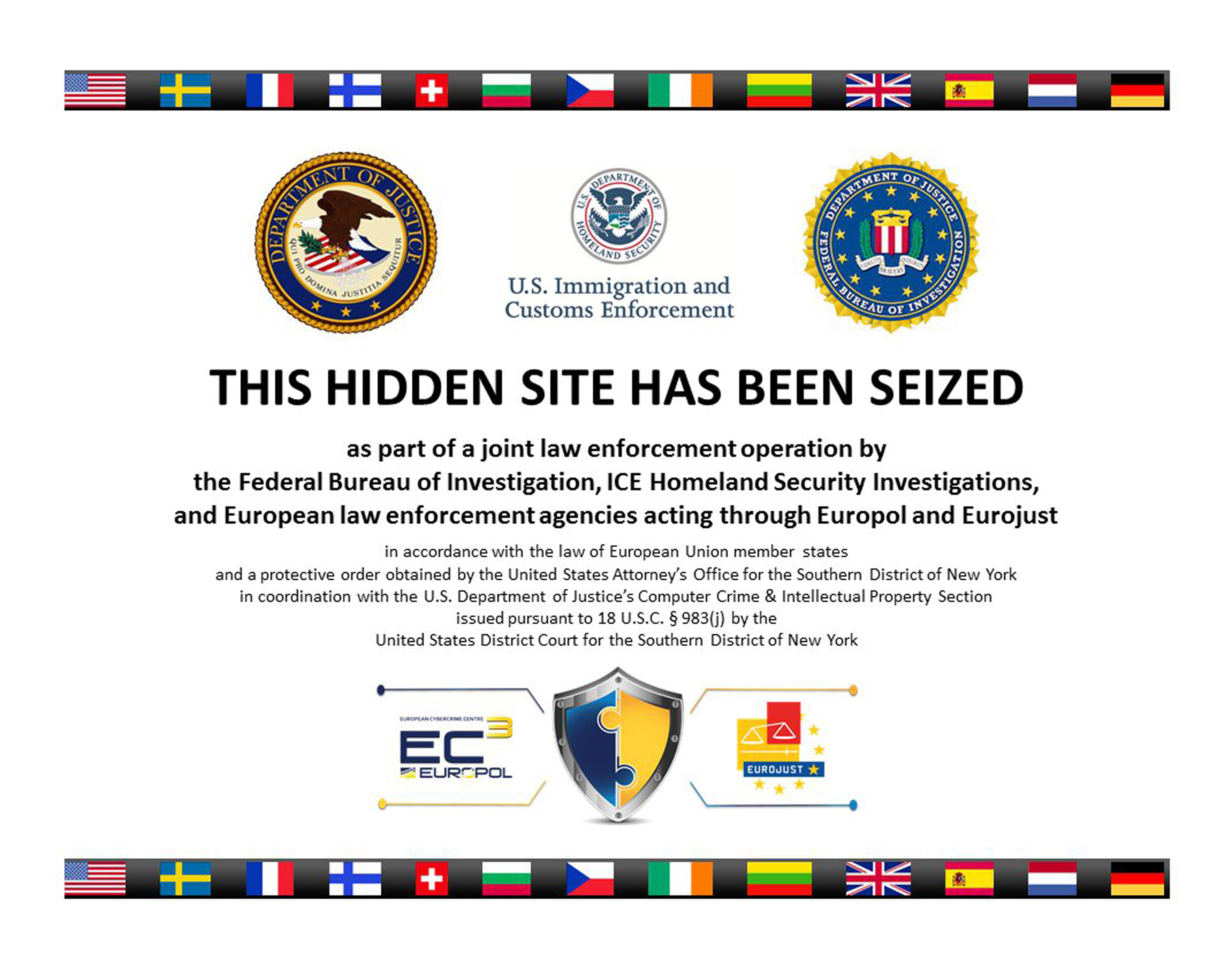 The homepage to Silk Road 2.0, allegedly an underground drug market, is seen in a screenshot after it was closed by U.S. authorities November 6, 2014.  U.S. authorities said Thursday they have shut down the successor website to Silk Road, an underground online drug marketplace, and charged its alleged operator with conspiracy to commit drug trafficking, computer hacking, money laundering and other crimes.  REUTERS/Staff  (UNITED STATES - Tags: CRIME LAW) - RTR4D53P (© Reuters Staff / Reuters&mdash;Reuters)