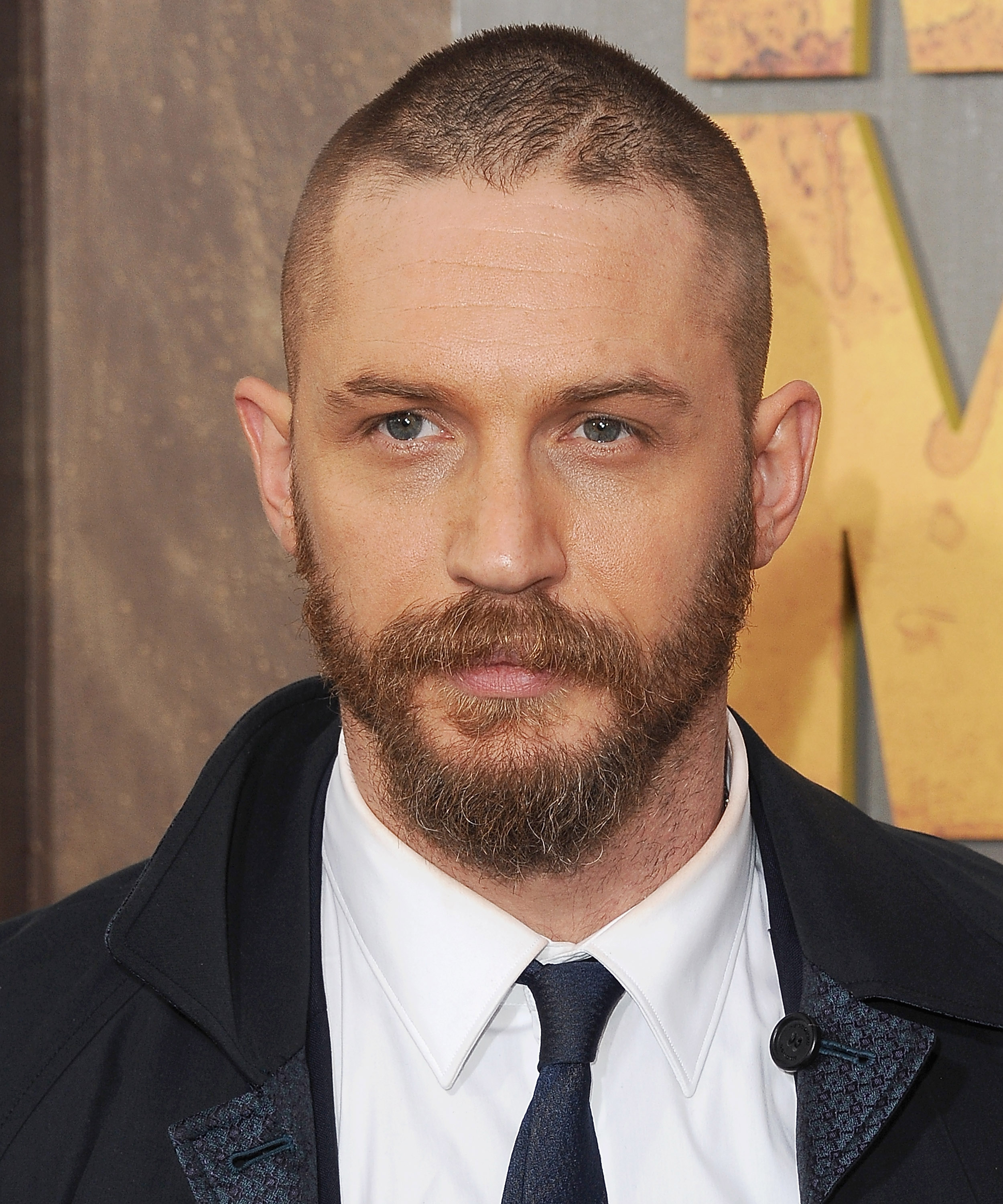 Actor Tom Hardy arrives at the Los Angeles Premiere of "Mad Max: Fury Road" at TCL Chinese Theatre IMAX on May 7, 2015 in Hollywood. (Jon Kopaloff—FilmMagic/Getty Images)
