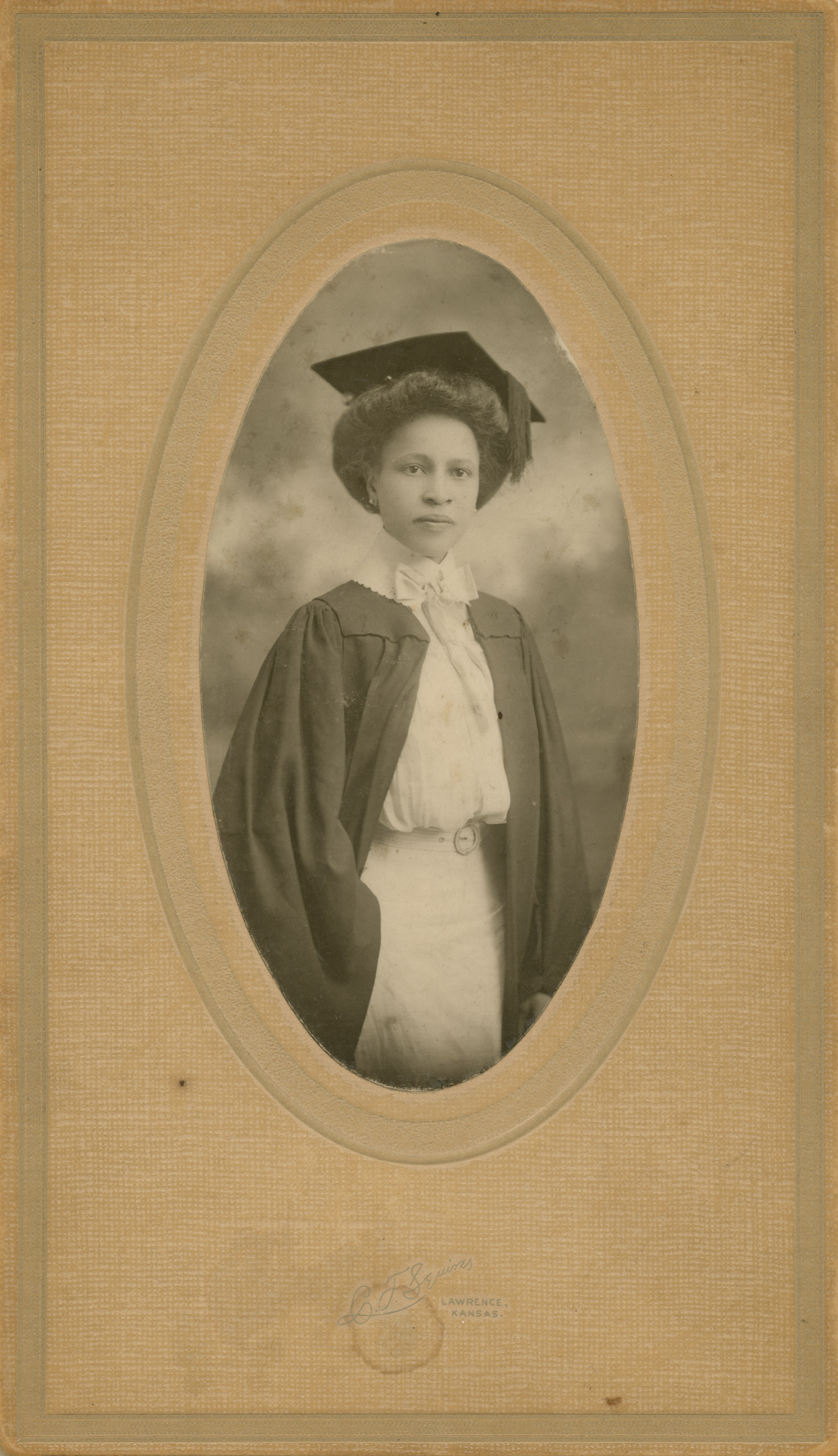 Graduation portrait of Octavia C. Long
                              June 1909.