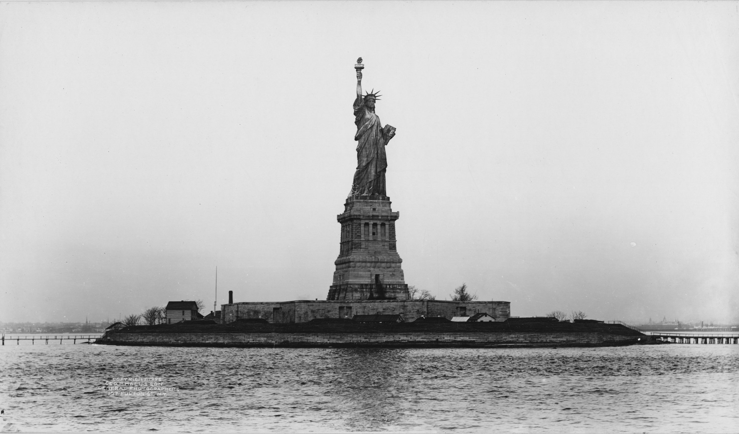 The Statue Of Liberty &amp; Liberty Island 1898