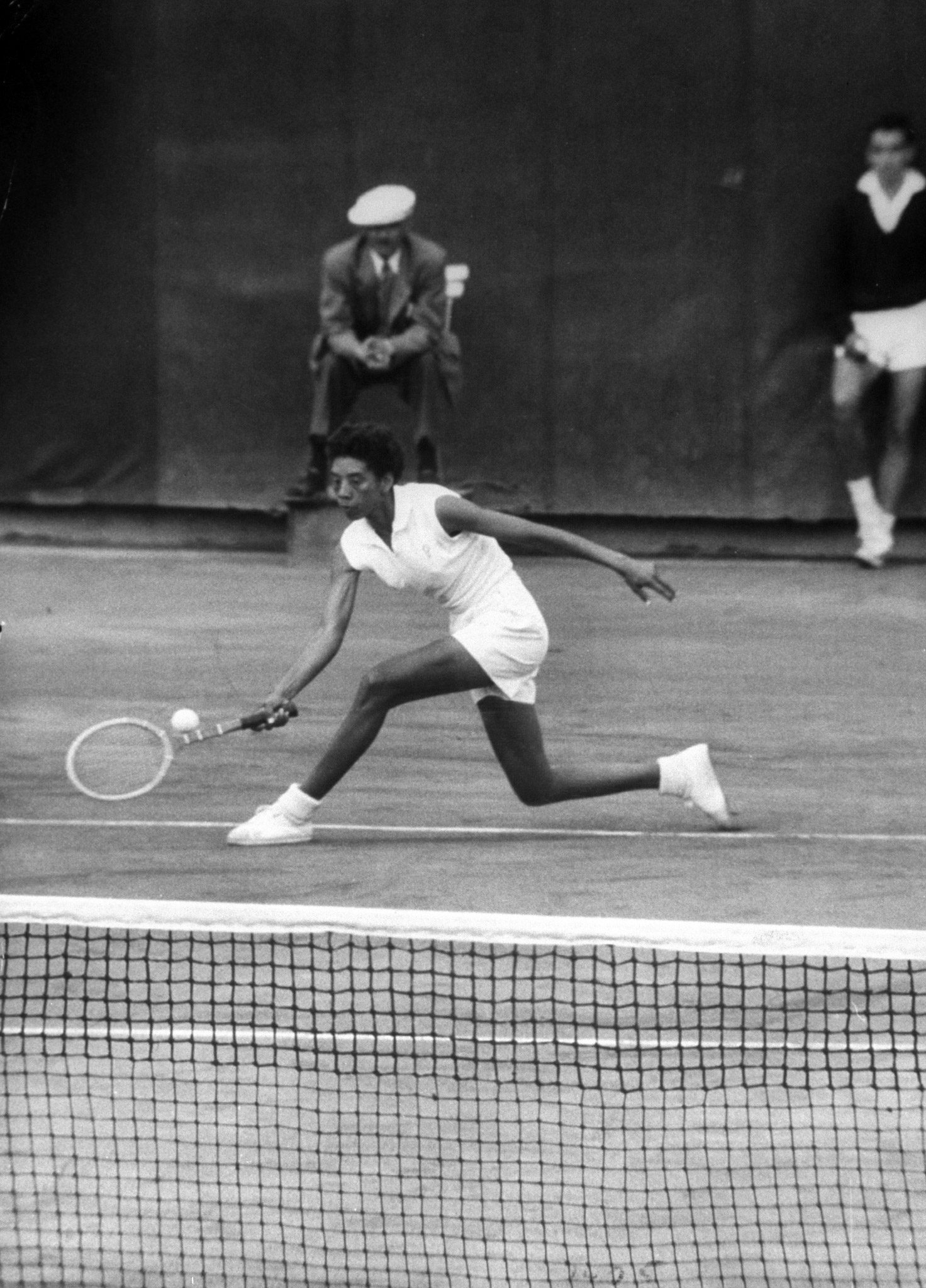 Althea Gibson in France, 1956