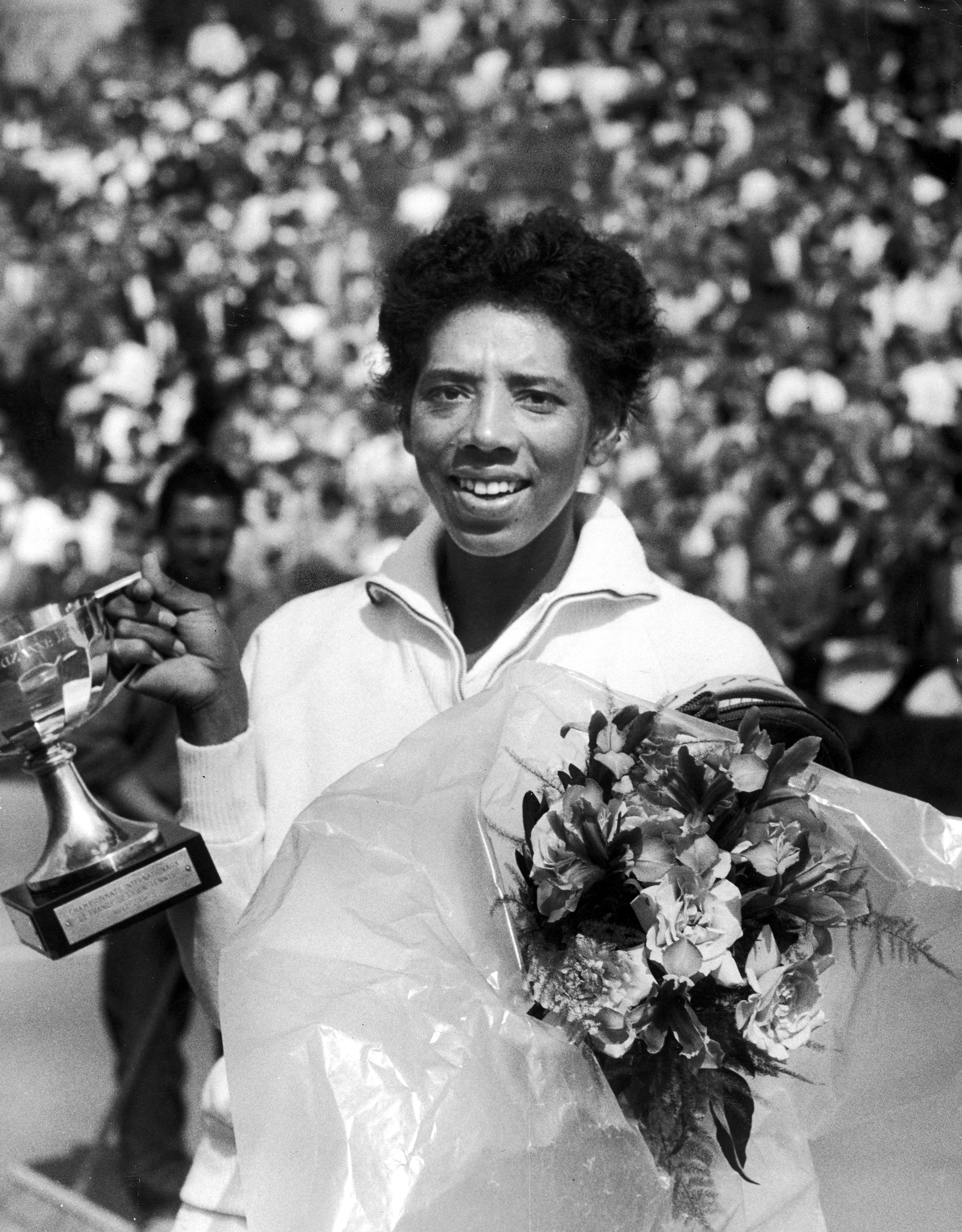 Althea Gibson in France, 1956