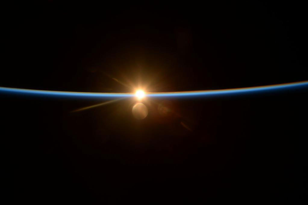 Day 82. The sun sets on another day aboard @Space_Station. Good night! #YearInSpace  - via Twitter on June 17, 2015