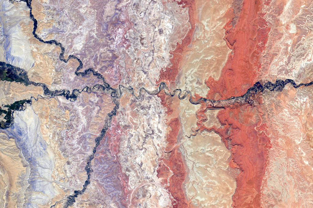 #EarthArt Interesting how meaningless squiggles are until they stand for something else. #YearInSpace  - via Twitter on June 22, 2015