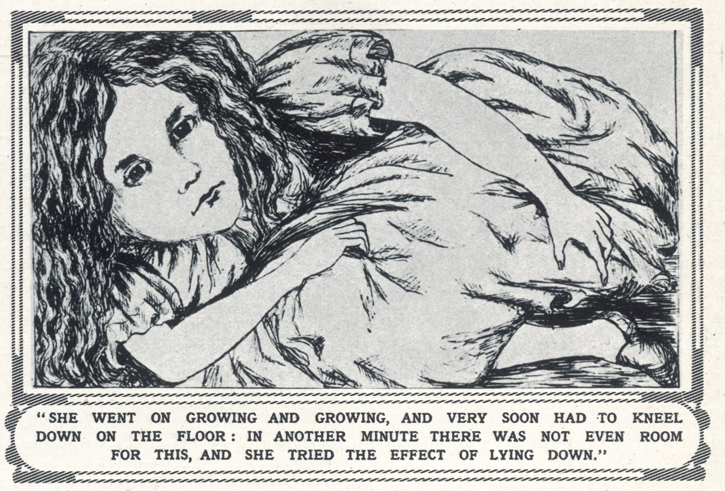 Alice drawn by Lewis Carroll c.1862.