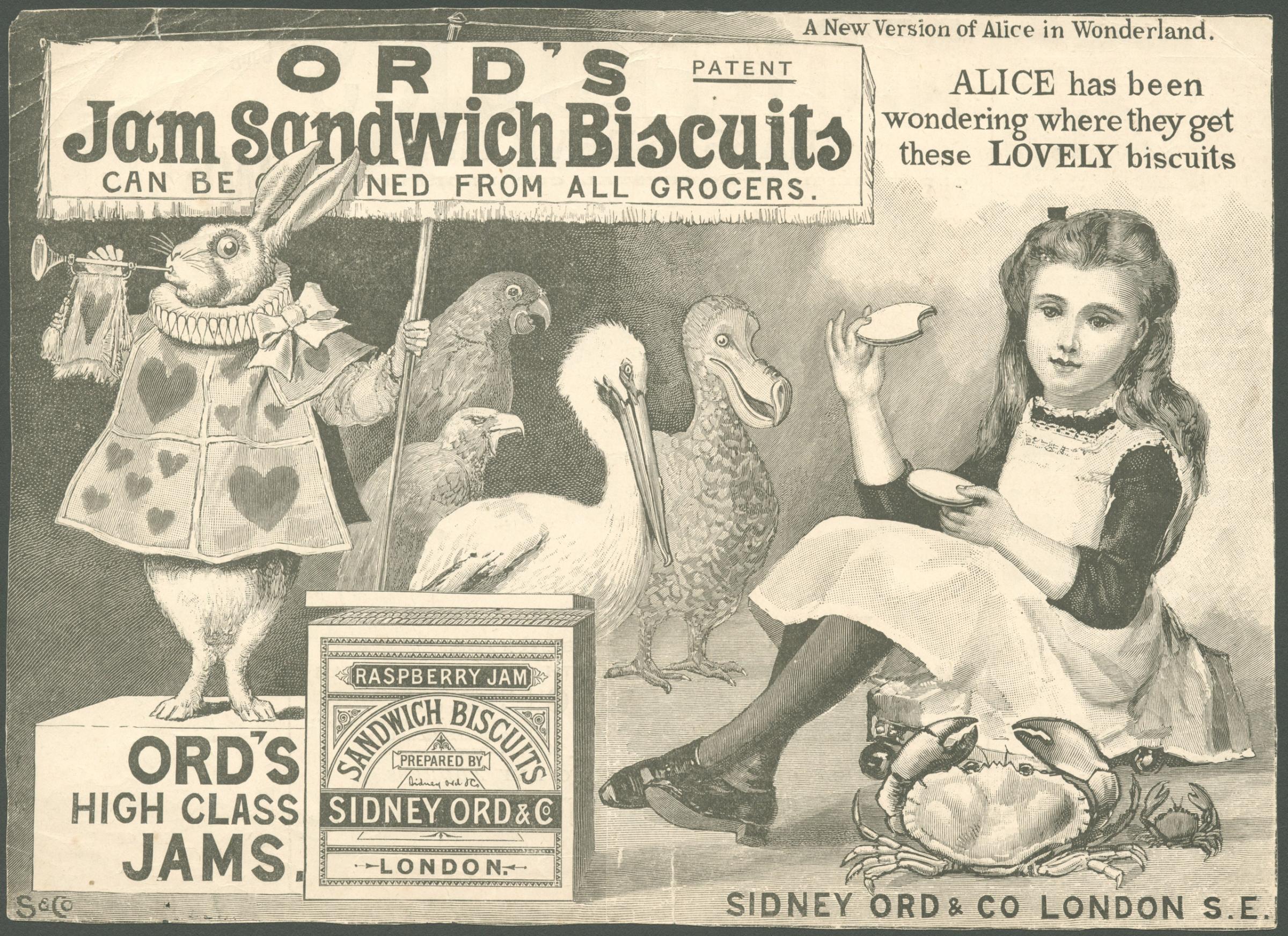 Sidney Ord Jam Sandwich Biscuit, 1890s.