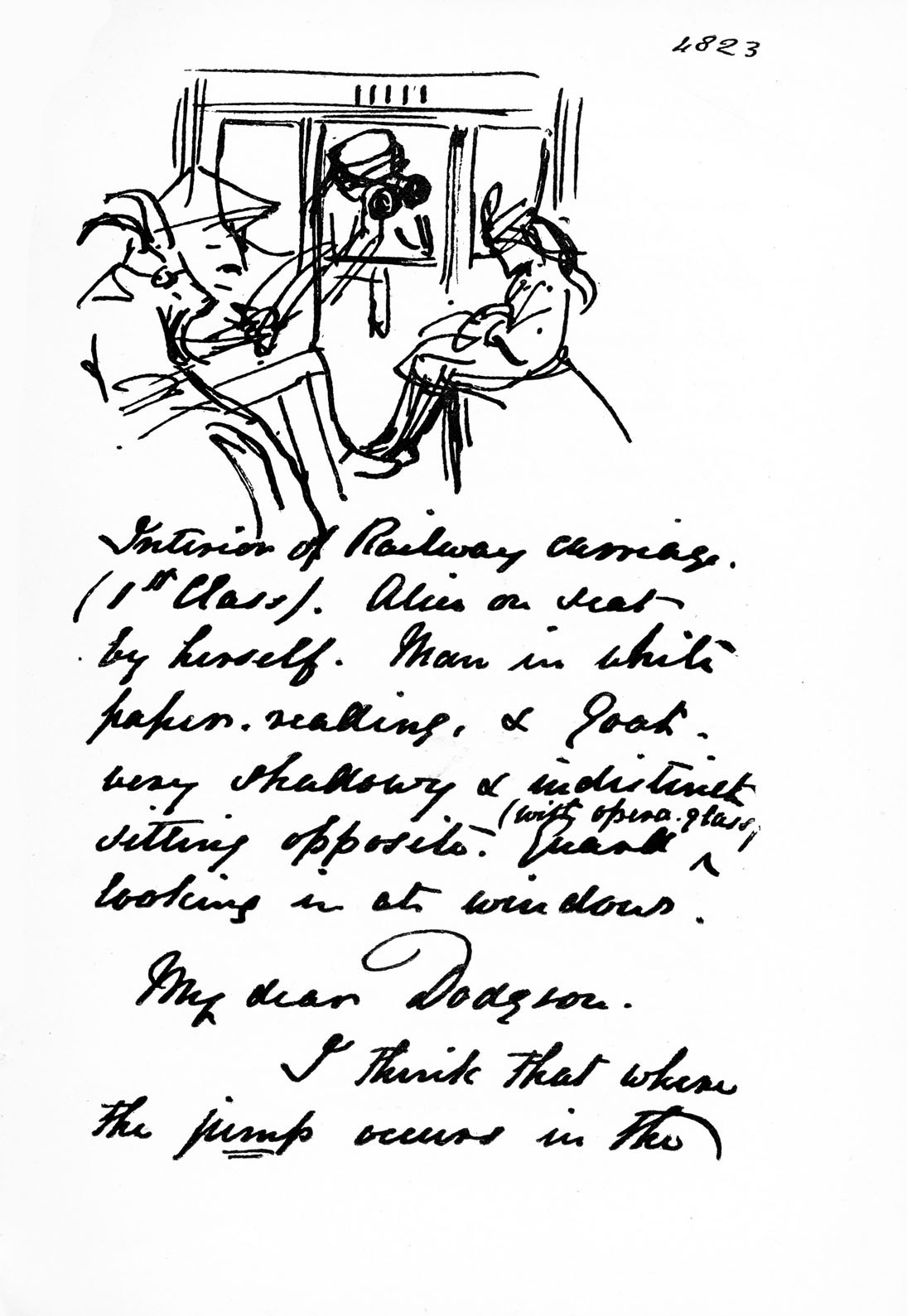 John Tenniel 's letter to Lewis Carroll