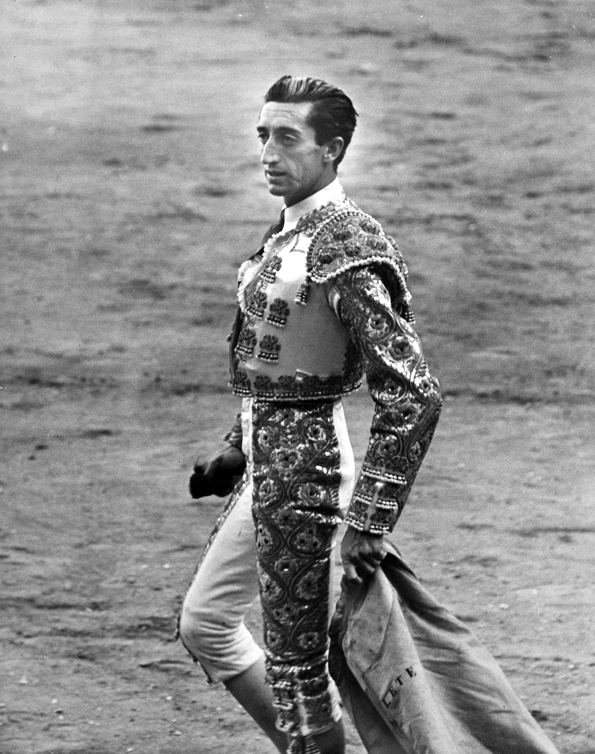 Famous bullfighter Manolete during the festival of San Fermín, 1947.