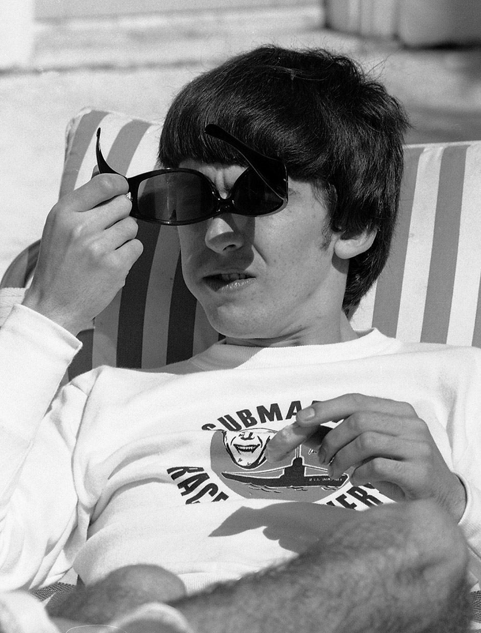 George Harrison by the pool in Miami Florida, February 1964.
