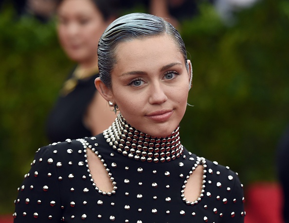 Miley Cyrus arrives at the Metropolitan Museum of Art's Costume Institute Gala benefit in New York City on May 4, 2015 (Timothy A. Clary—AFP/Getty Images)