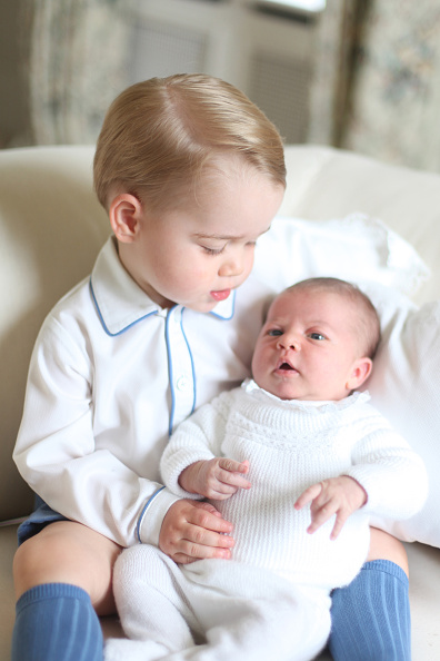 Prince George and Princess Charlotte in Norfolk, England.