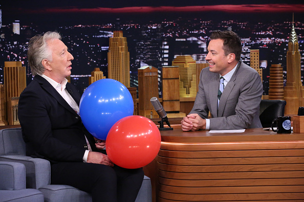 Alan Rickman on 'The Tonight Show Starring Jimmy Fallon' on June 17, 2015.