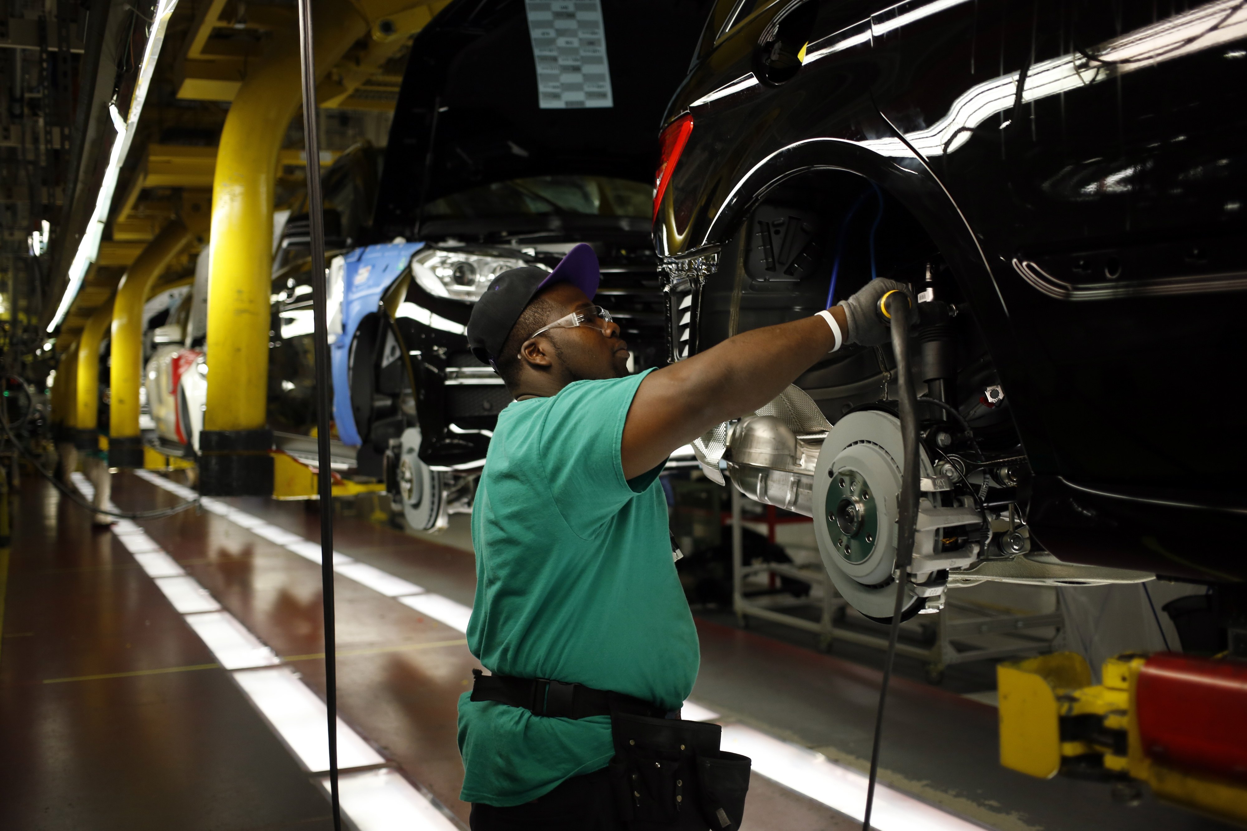 Operations Inside The Mercedes Benz International Assembly Plant