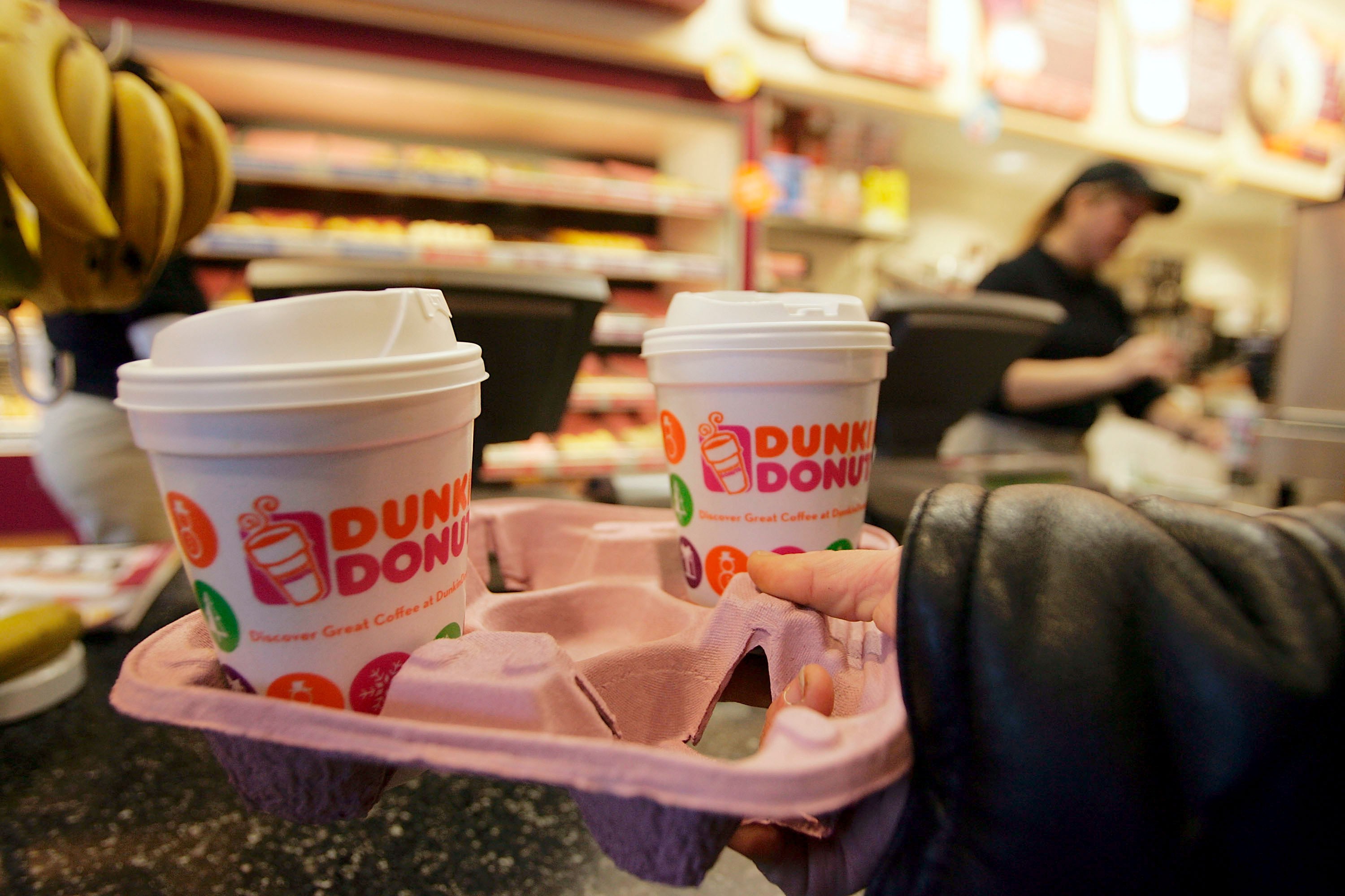 Dunkin' Donuts hints at possible on-demand food delivery test. (Joe Raedle—Getty Images)