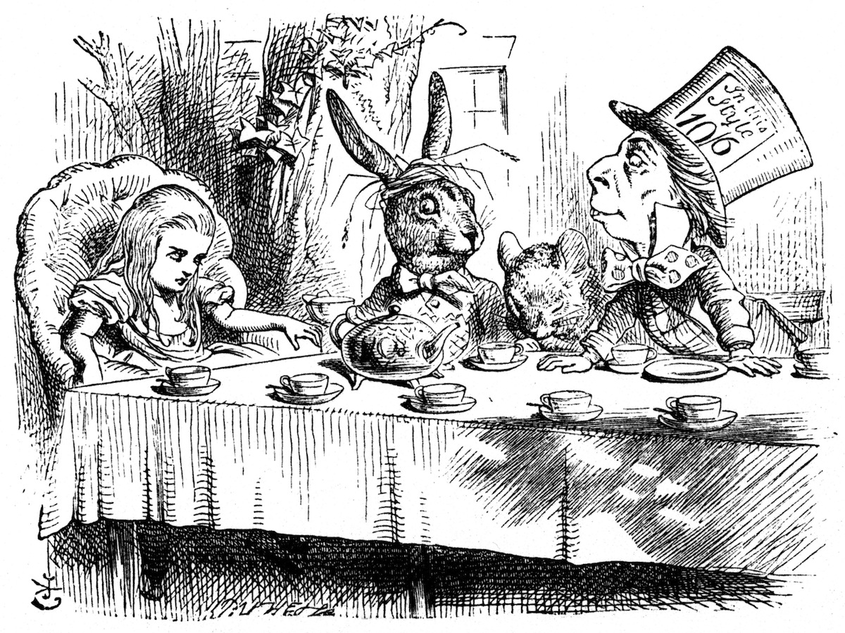 Illustration by John Tenniel for Alice's Adventures in Wonderland by Lewis Carroll (London, 1865). (Universal Images Group / Getty Images)