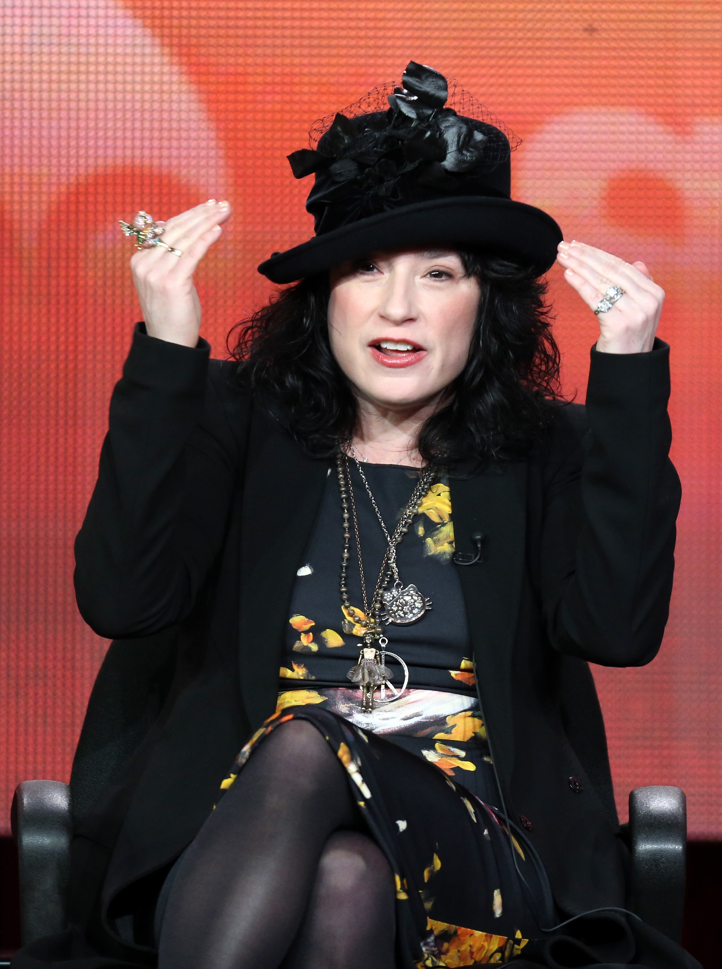 Amy Sherman-Palladino speaks onstage during the ABC portion of the 2013 Winter TCA Tour at Langham Hotel on January 10, 2013 in Pasadena, Calif. (Frederick M. Brown—Getty Images)