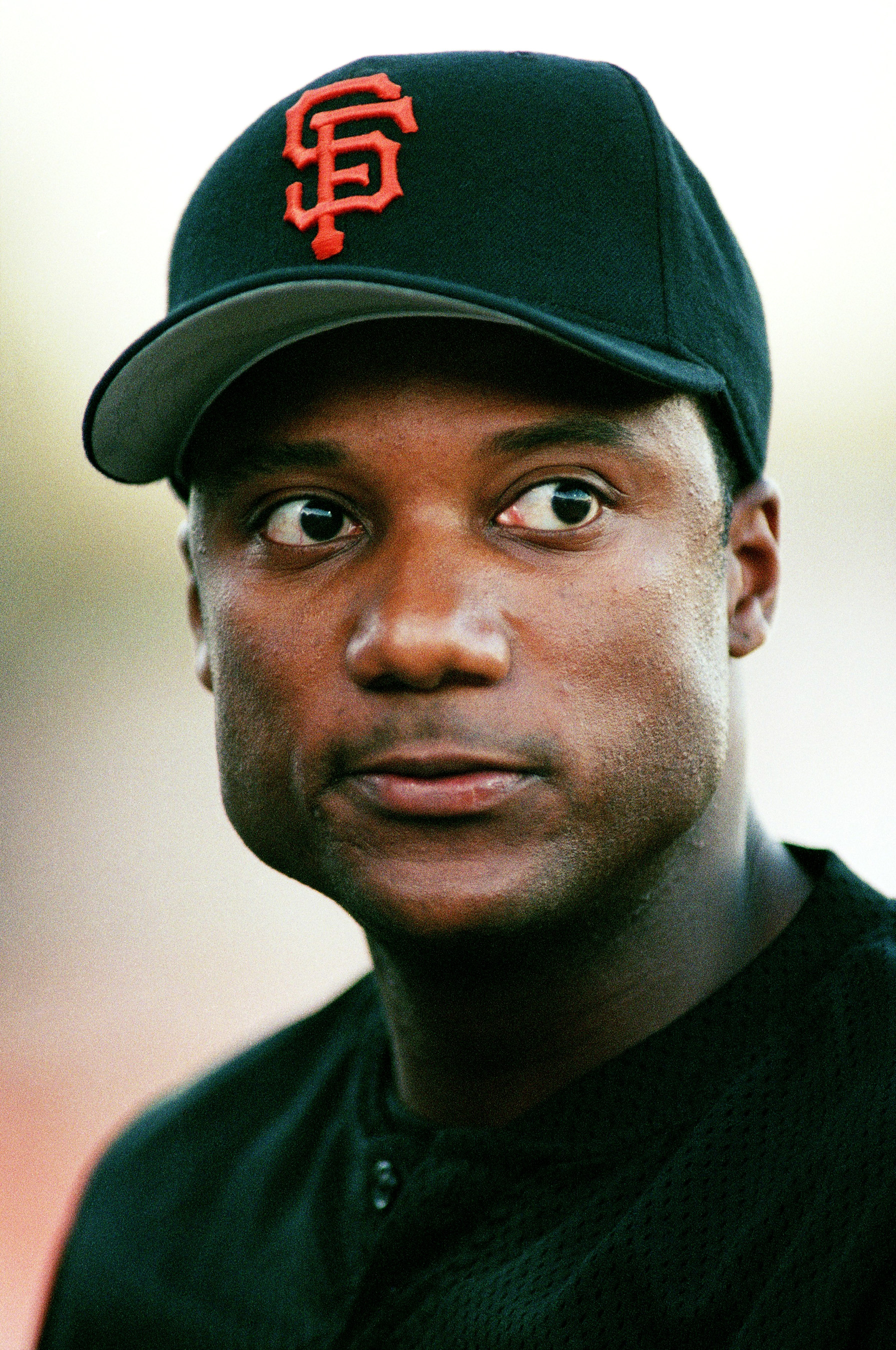 Darryl Hamilton, then playing on the San Francisco Giants, during a game at Dodger Stadium in Los Angeles, California during the 1997 season. (Larry Goren–AP)