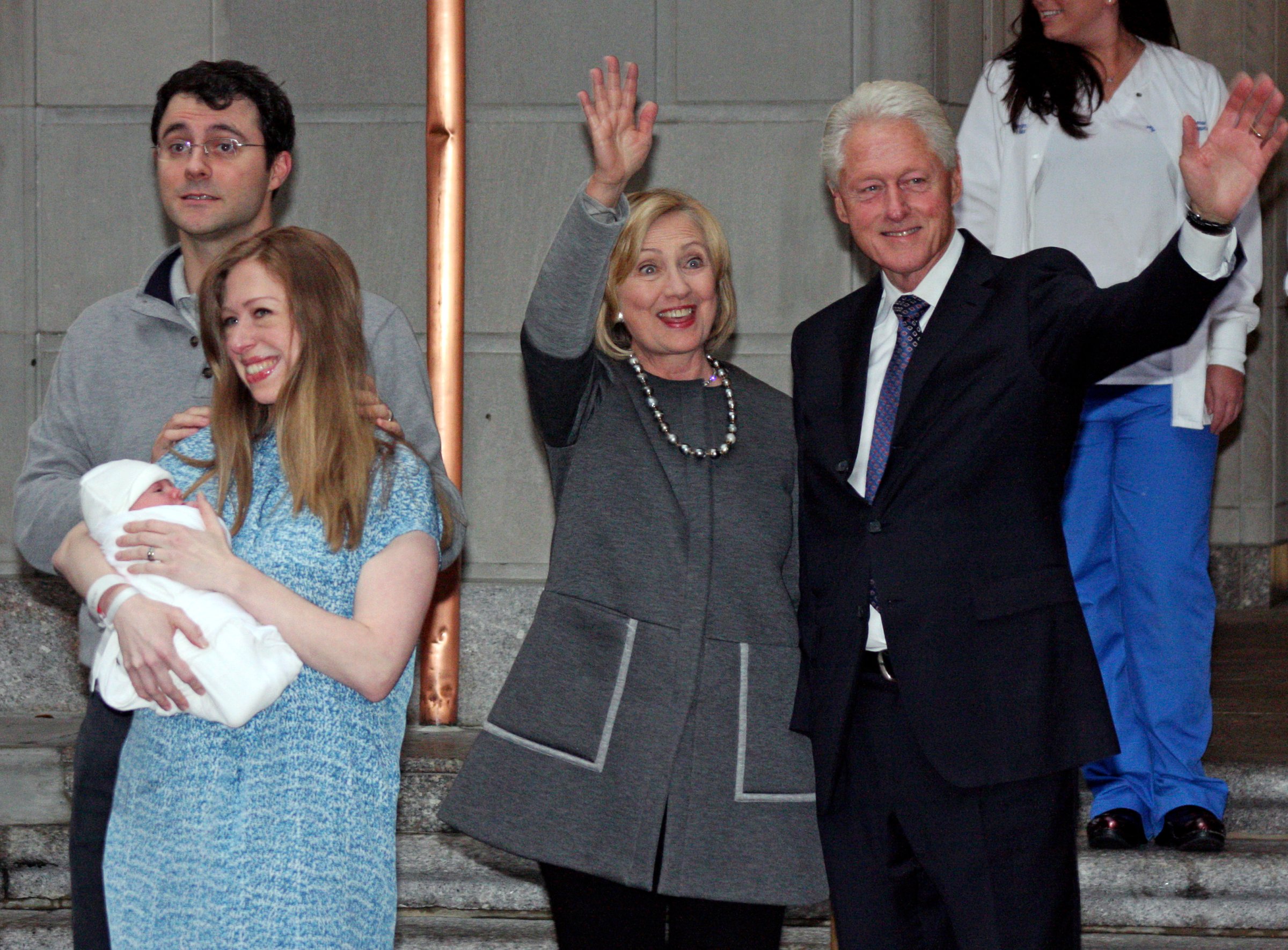 Mark Mezvinsky, Hillary Clinton, Chelsea Clinton, Bill Clinton