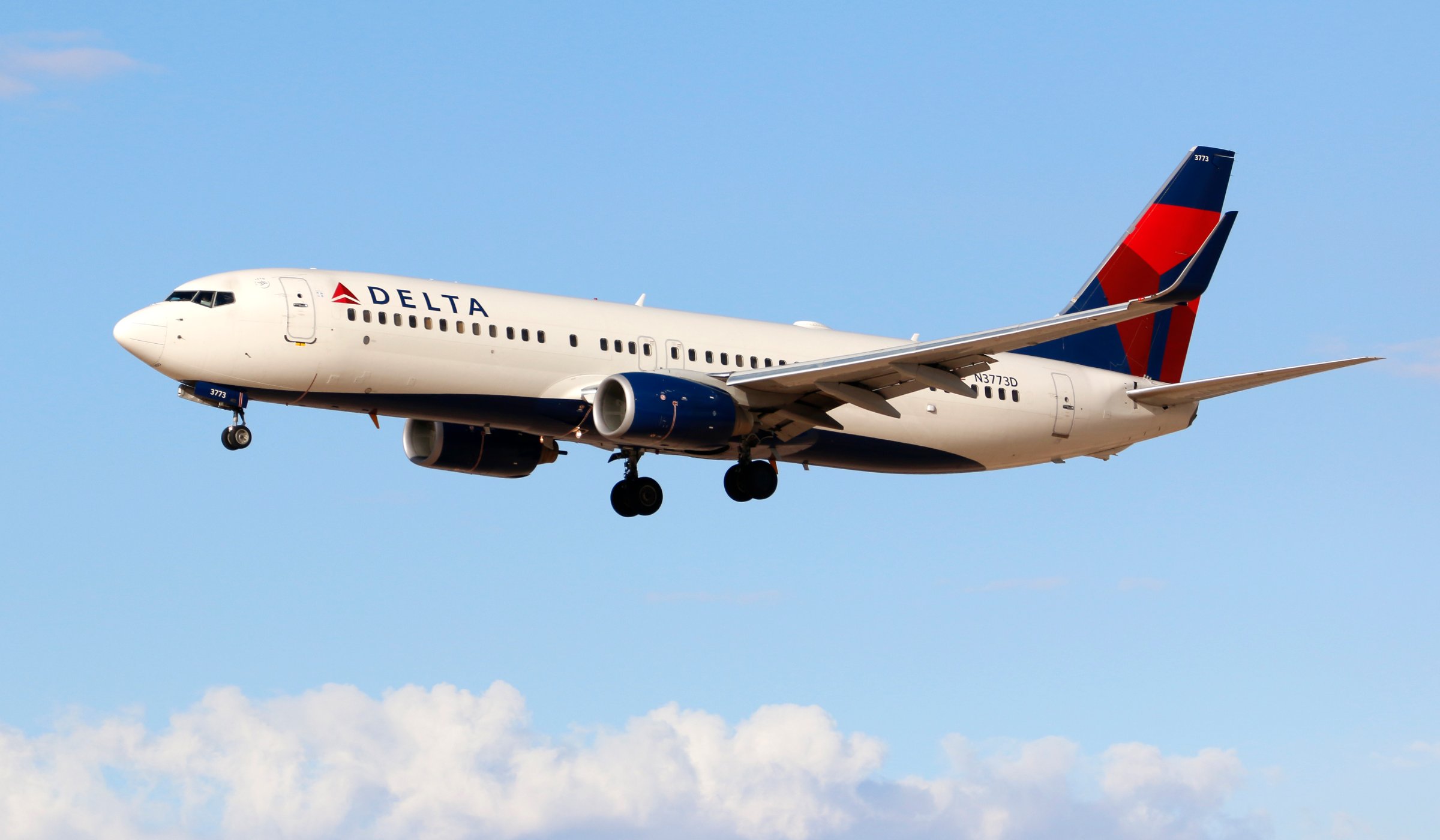 A Delta Airlines Boeing 737 on March 3, 2015.