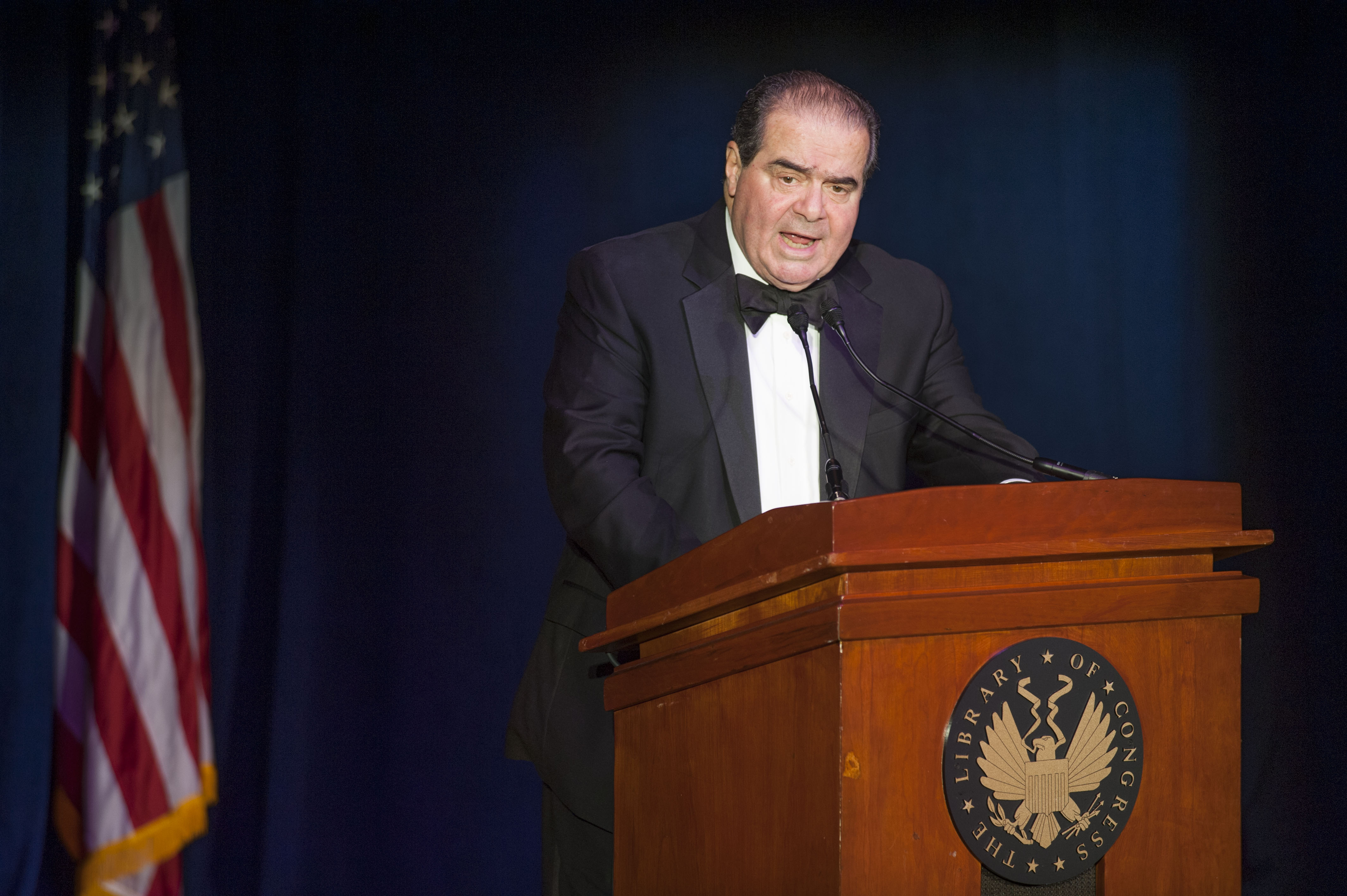 Justice Antonin Scalia at the "Magna Carta: Muse and Mentor" evening program at the Library of Congress on Nov. 6, 2014.