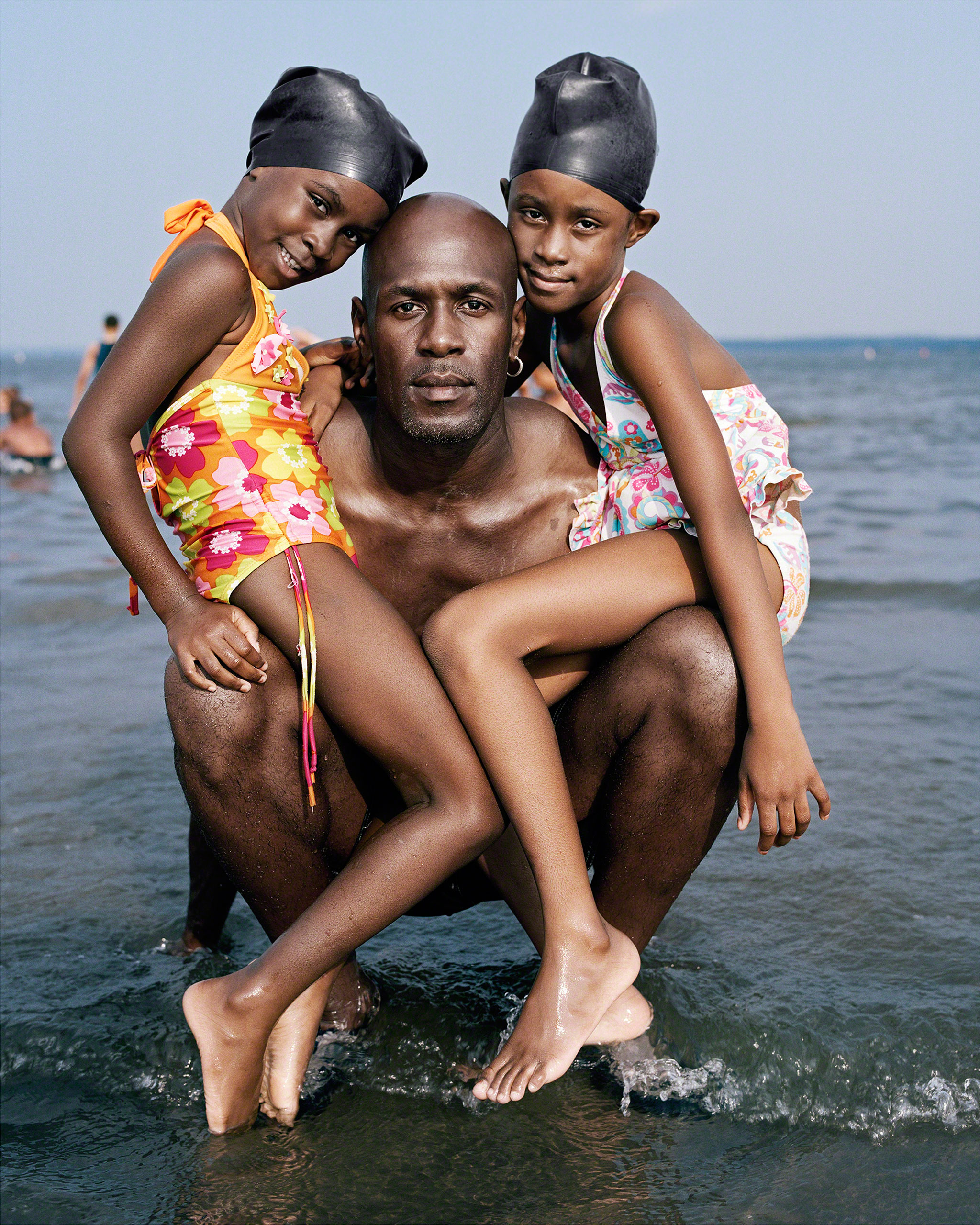 Kye, Kaiya and Kamren, 2009, from Orchard Beach: The Bronx Riviera, a series and book of summer regulars on the only beach in the Bronx, New York.