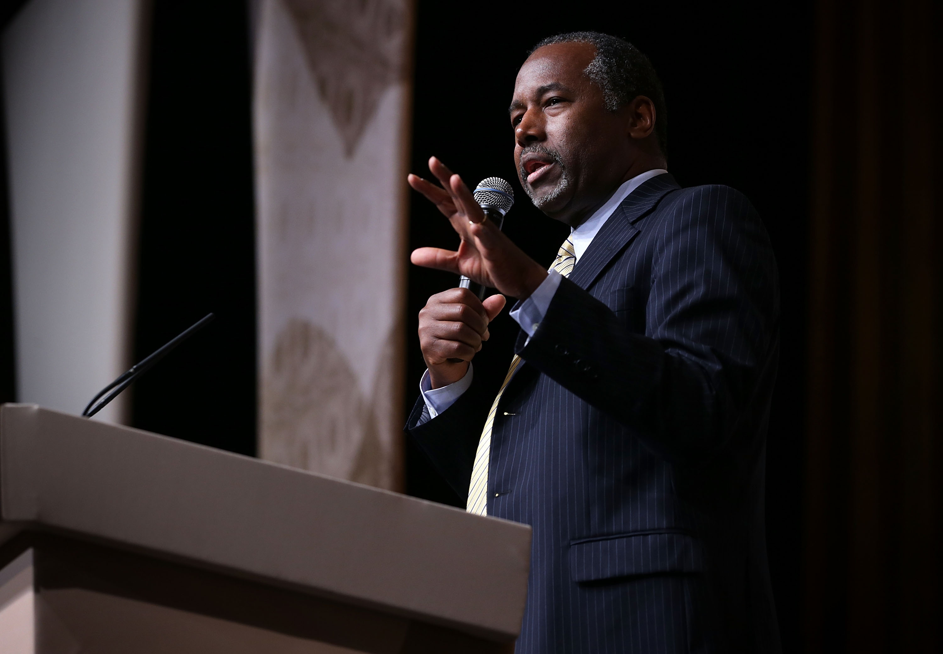 Republican U.S. presidential hopeful Ben Carson speaks during the "Road to Majority" conference June 19, 2015 in Washington, DC. (Alex Wong—Getty Images)
