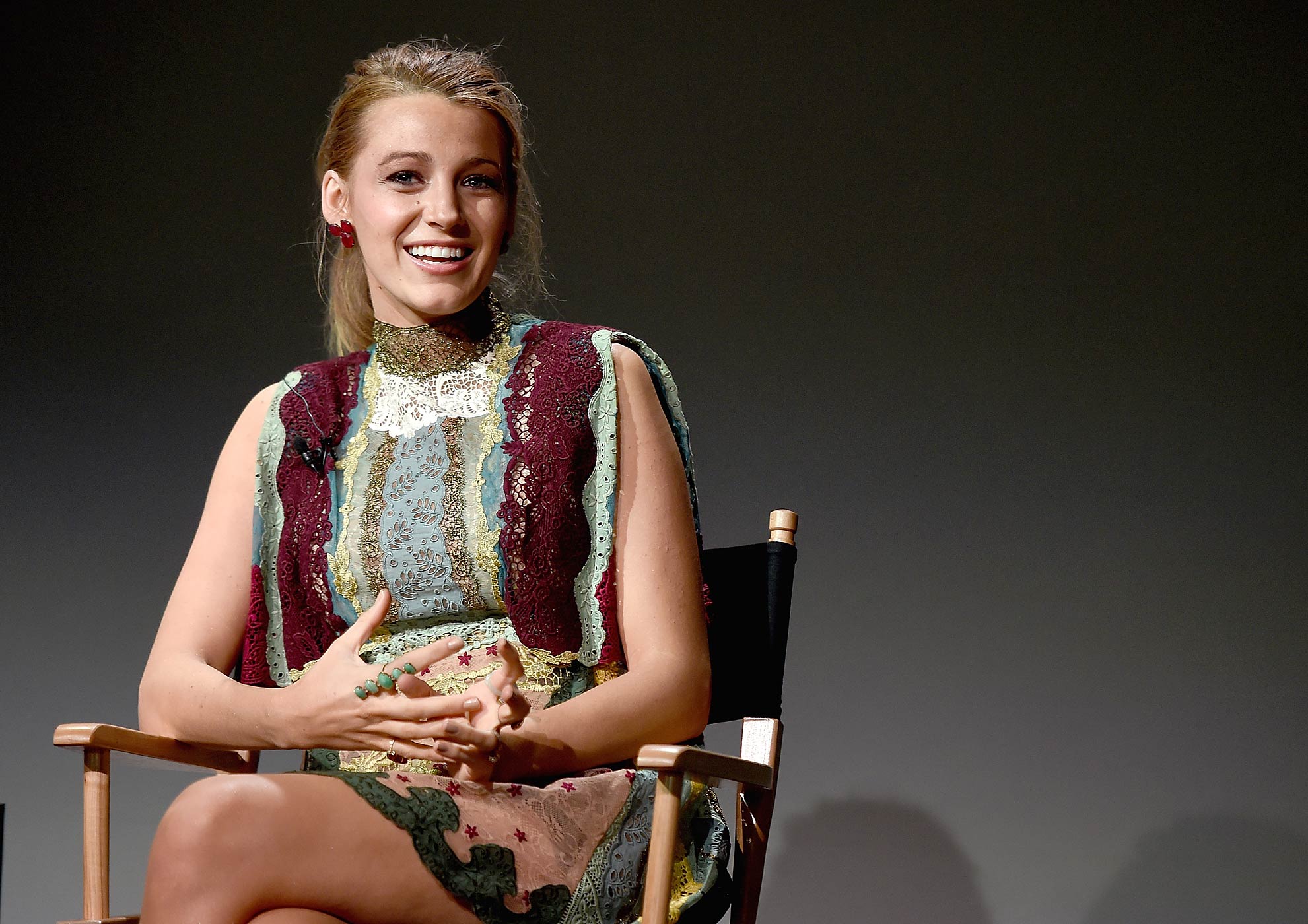 Blake Lively attends the Apple Store Soho Presents Meet The Filmmaker: Blake Lively, <i>Age of Adaline</i> on April 22, 2015 in New York City. (Jamie McCarthy—Getty Images)