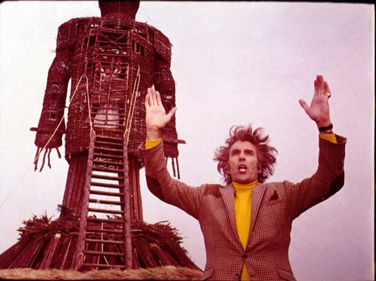 Christopher Lee in The Wicker Man (1973).