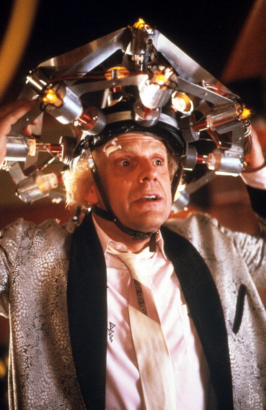 Christopher Lloyd in a scene from 'Back To The Future.'