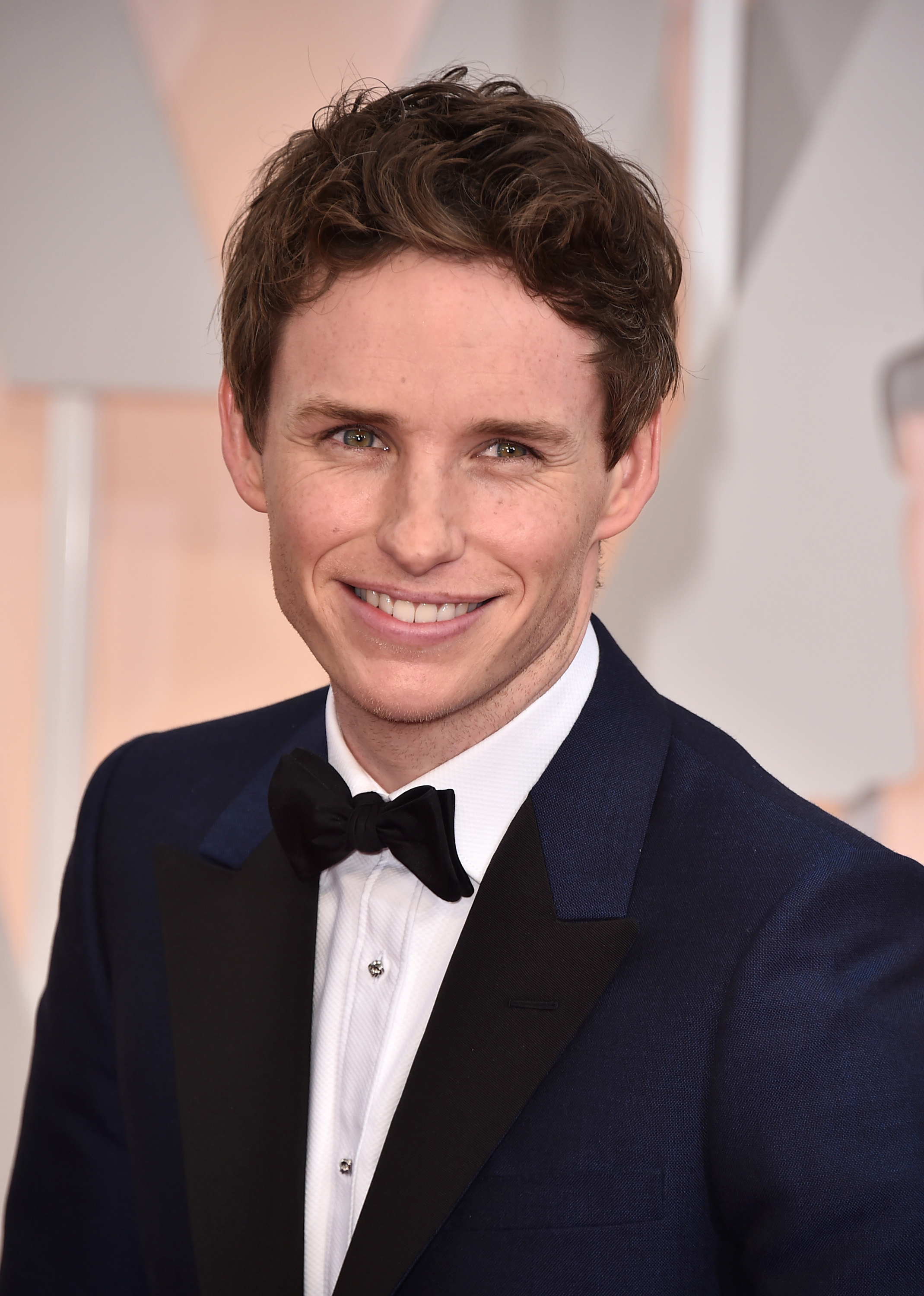 Eddie Redmayne arrives at the Oscars on Sunday, Feb. 22, 2015, at the Dolby Theatre in Los Angeles. (Jordan Strauss—Invision/AP)