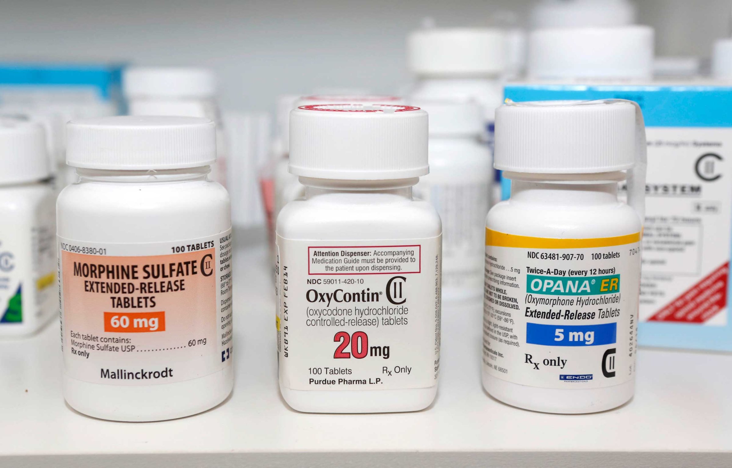 Opana OxyContin Morphine Pain Killers Drugs