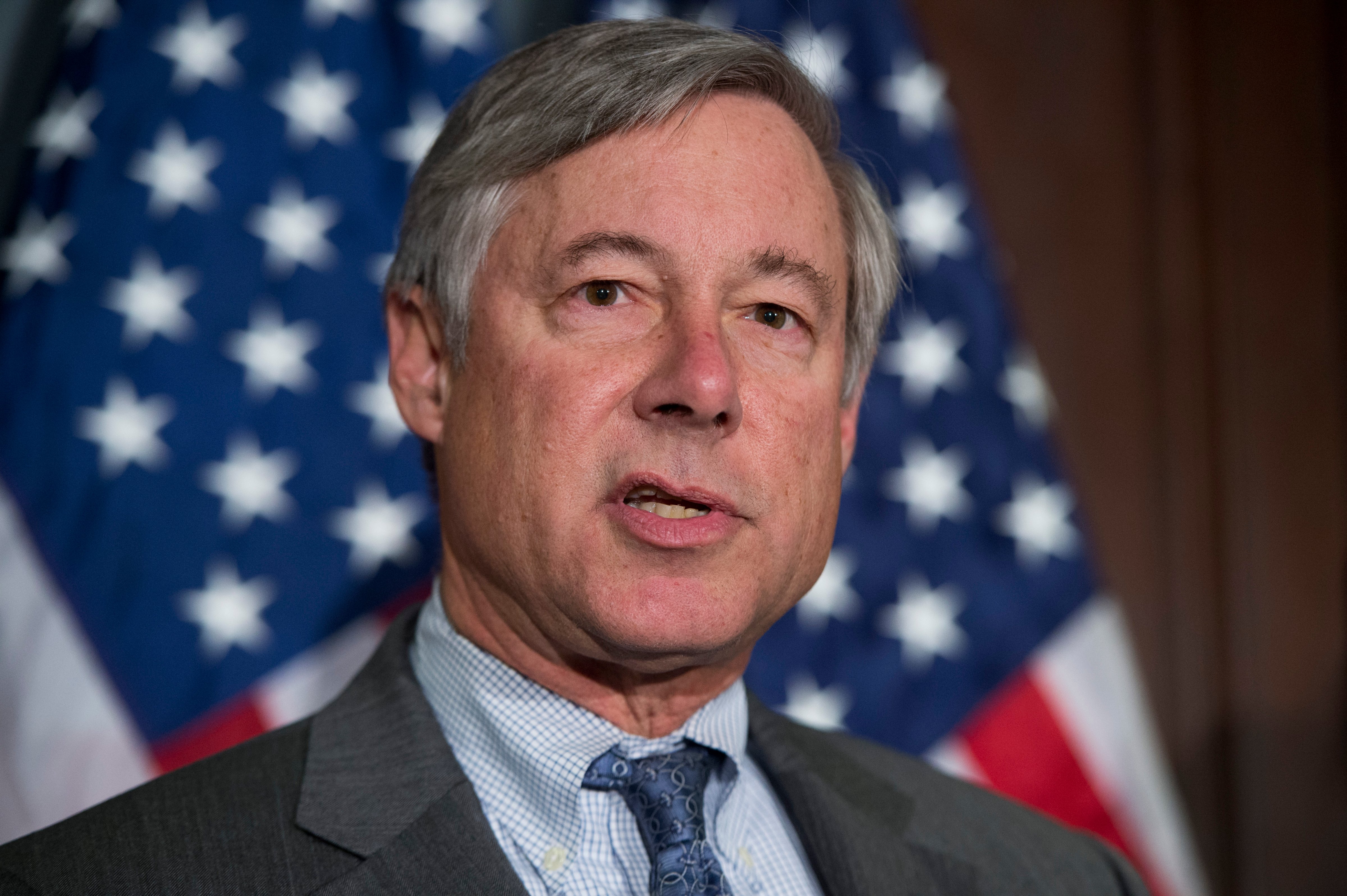 Rep. Fred Upton, R-Mich., conducts a press conference at the RNC with House republican leaders where they addressed the failed rollout of President Obama's health care law and new legislation titled Keep Your Health Care Act. (Tom Williams—CQ-Roll Call,Inc.)