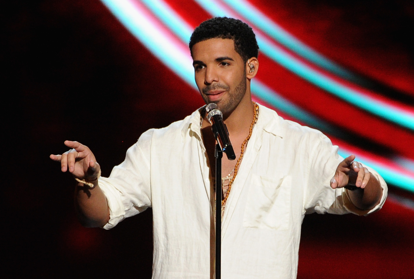 Host Drake performs onstage during the 2014 ESPYS at Nokia Theatre L.A. Live on July 16, 2014 in Los Angeles, California. (Kevin Winter—Getty Images)