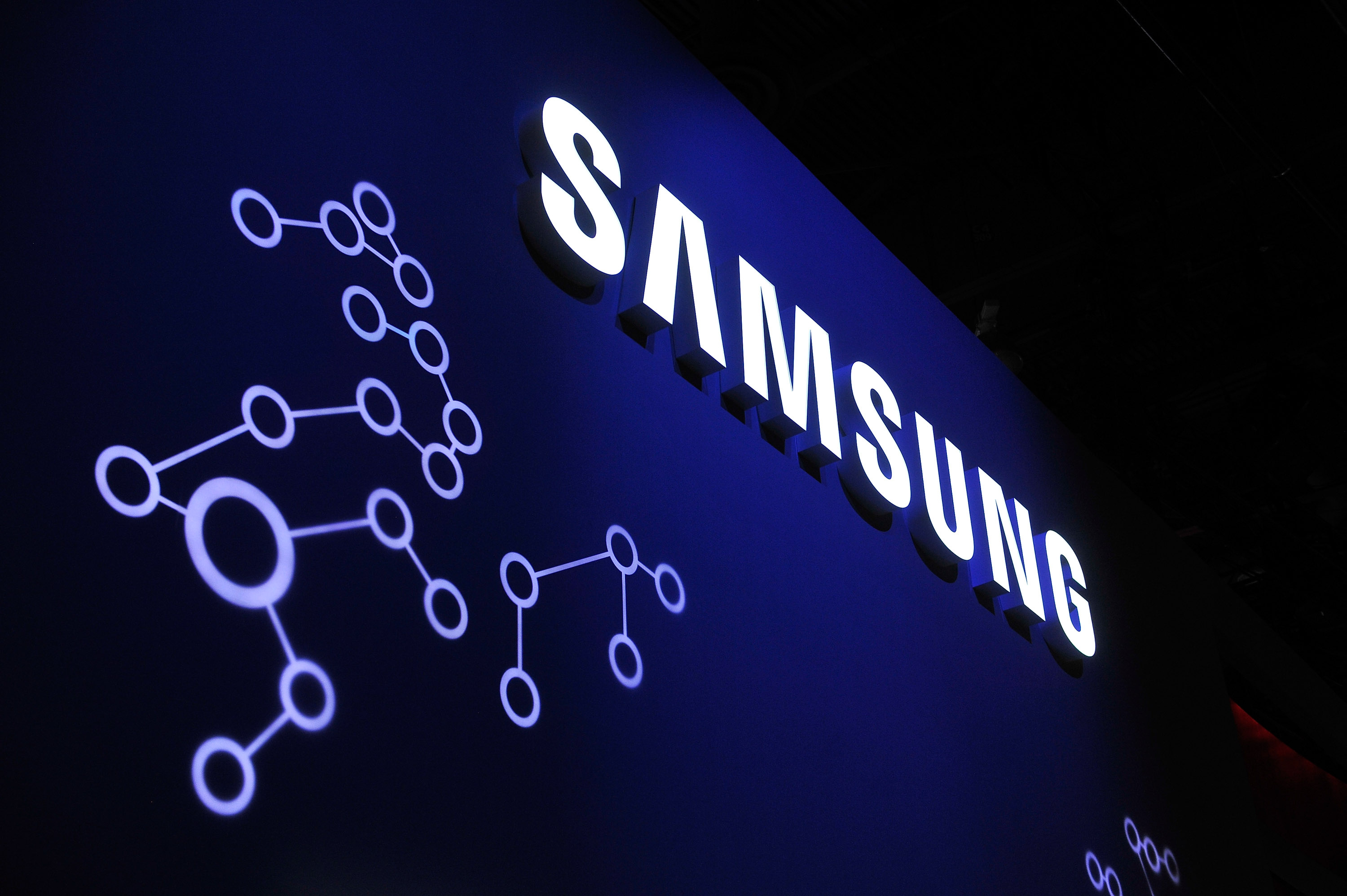 A general view of the Samsung booth at the 2015 International CES at the Las Vegas Convention Center on January 6, 2015 in Las Vegas, Nevada. (David Becker—Getty Images)