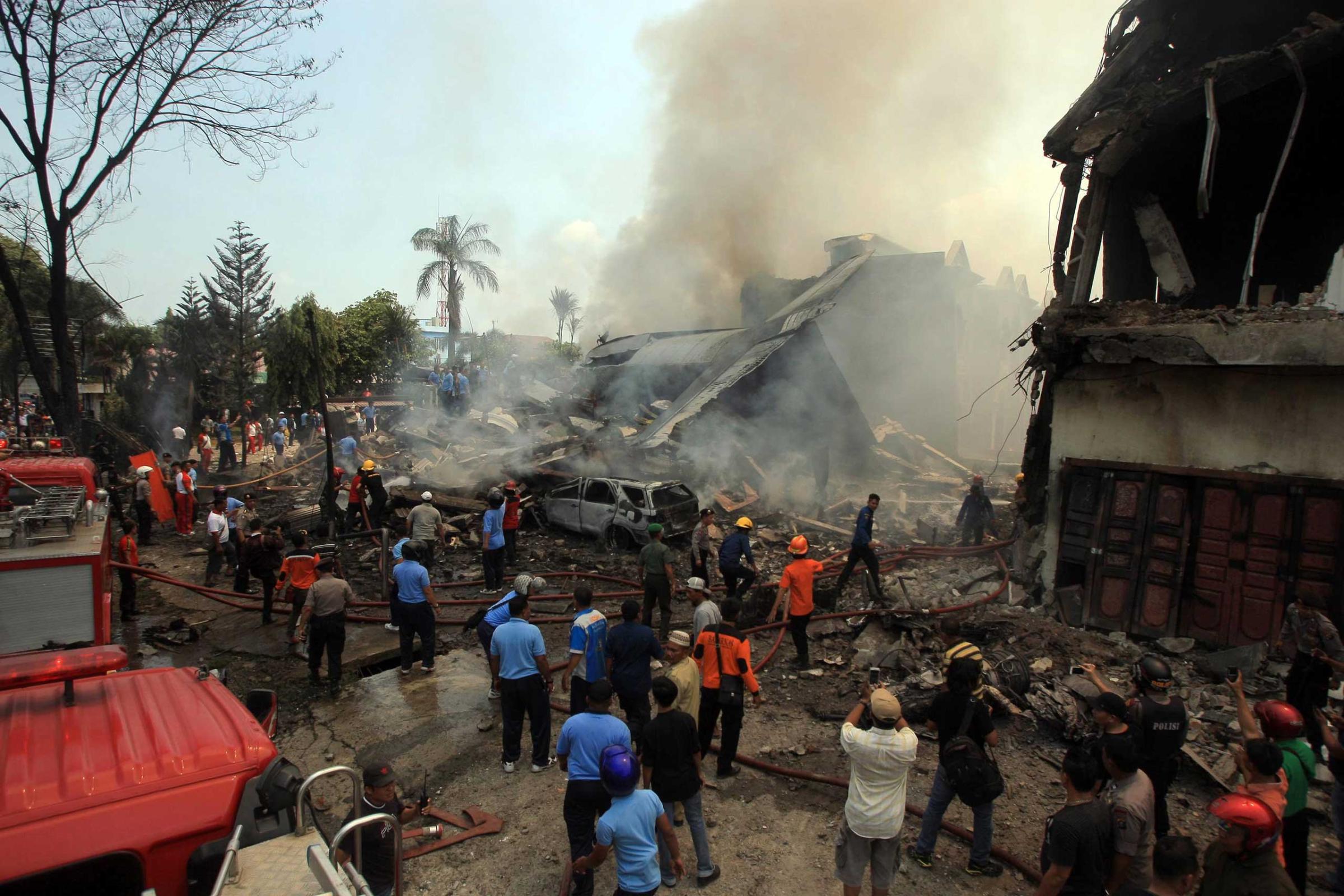 Indonesia military plane crash