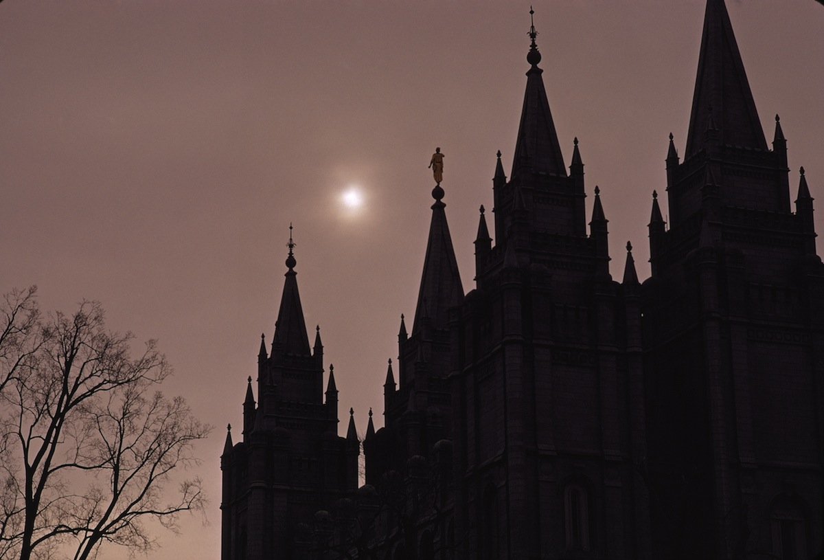 The Salt Lake Temple, pictured in 1975 (;National Geographic/Getty Images)