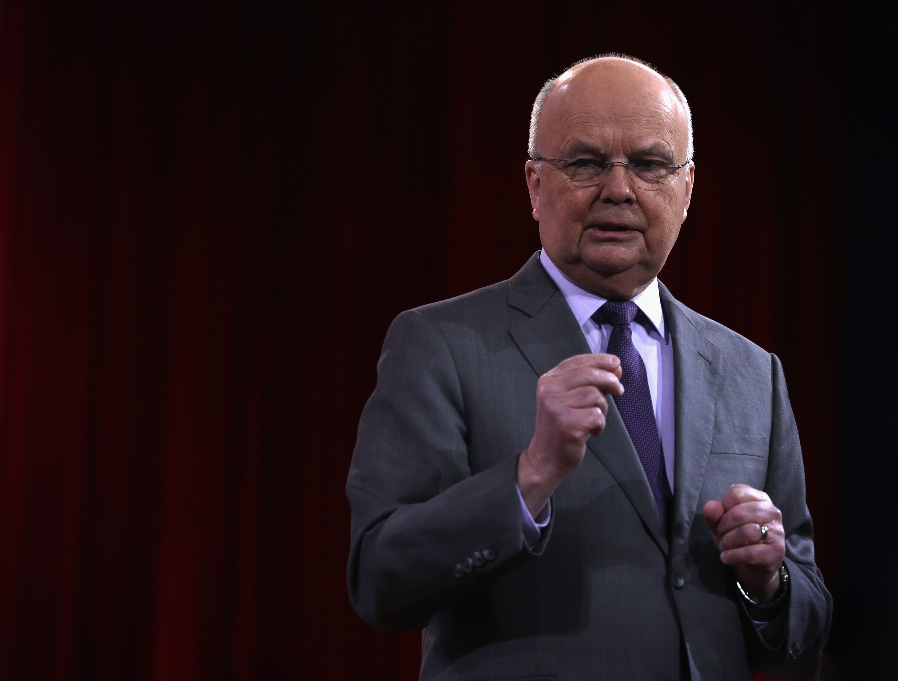 Former CIA and NSA director Gen. Michael Hayden (Ret.) speaks during a discussion at the 42nd annual Conservative Political Action Conference (CPAC) Feb. 27, 2015 in National Harbor, Maryland.