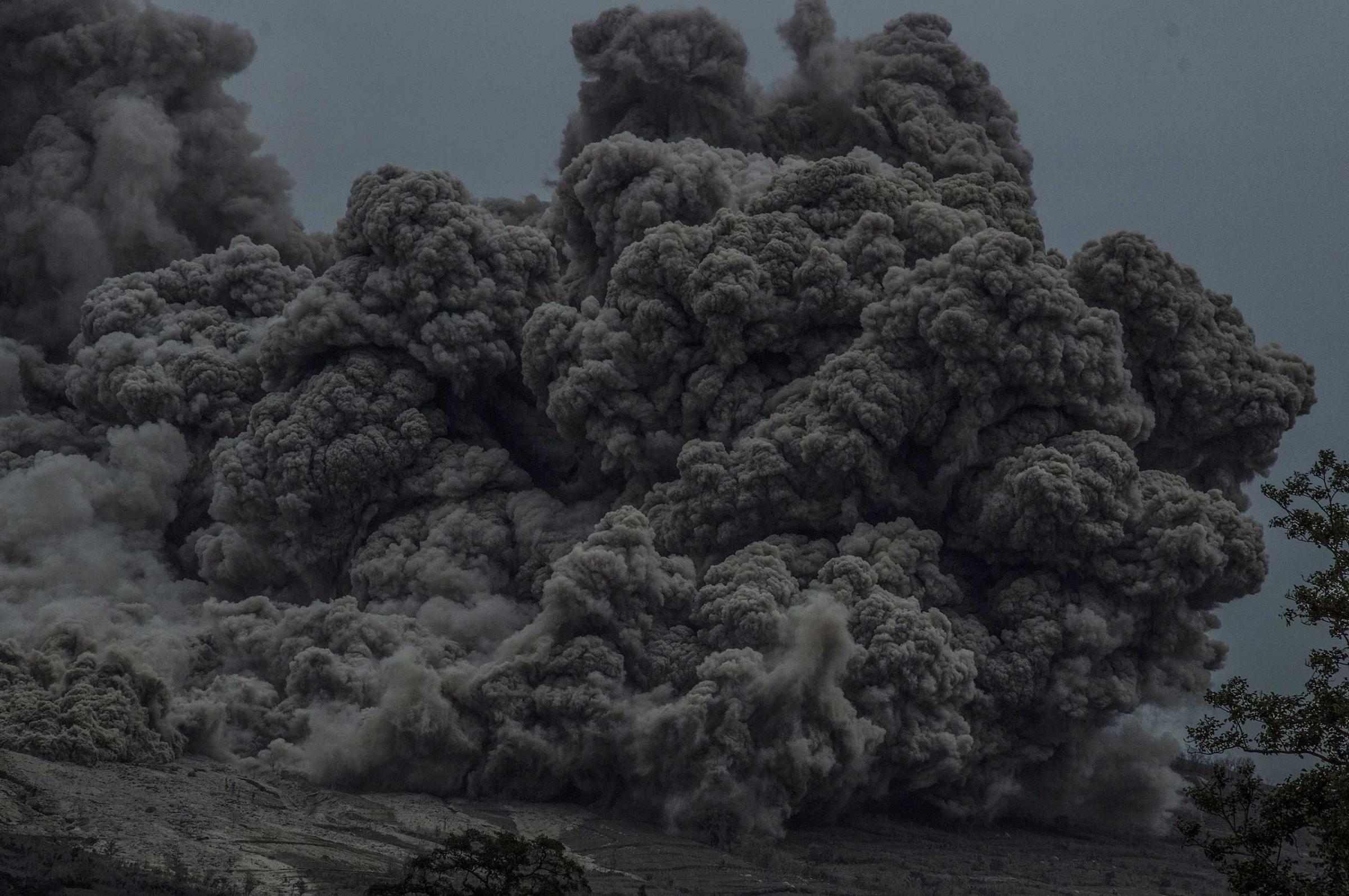 Mount Sinabung eruption Indonesia