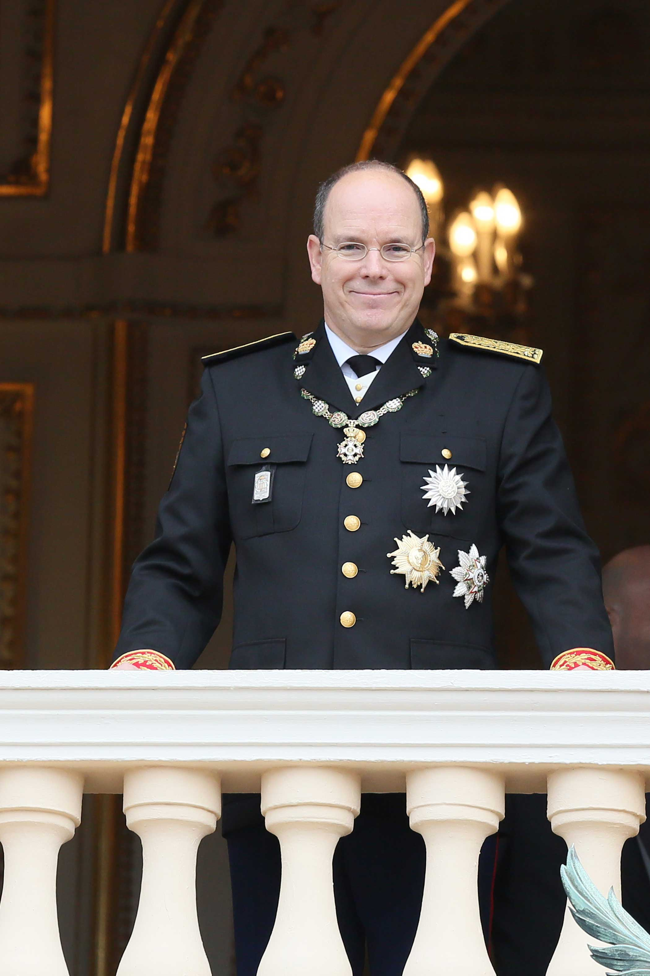 Prince Albert II of Monaco attends the National Day Parade as part of Monaco National Day Celebrations at Monaco Palace on Nov. 19, 2013 in Monte-Carlo, Monaco.