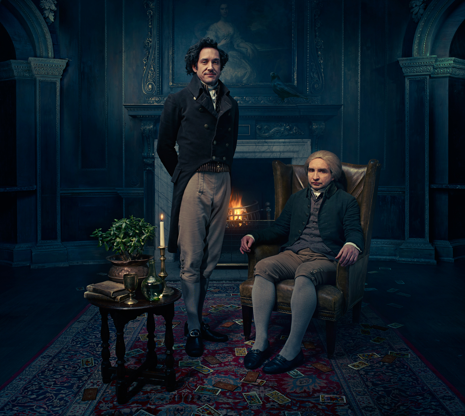 Carvel and Marsan as Strange and Norrell. (BBC America)